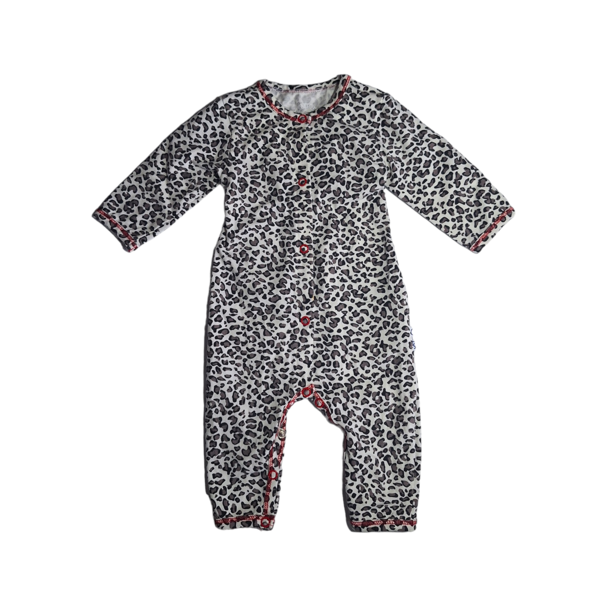 Romper onesie in luipaardprint - 56/62CM