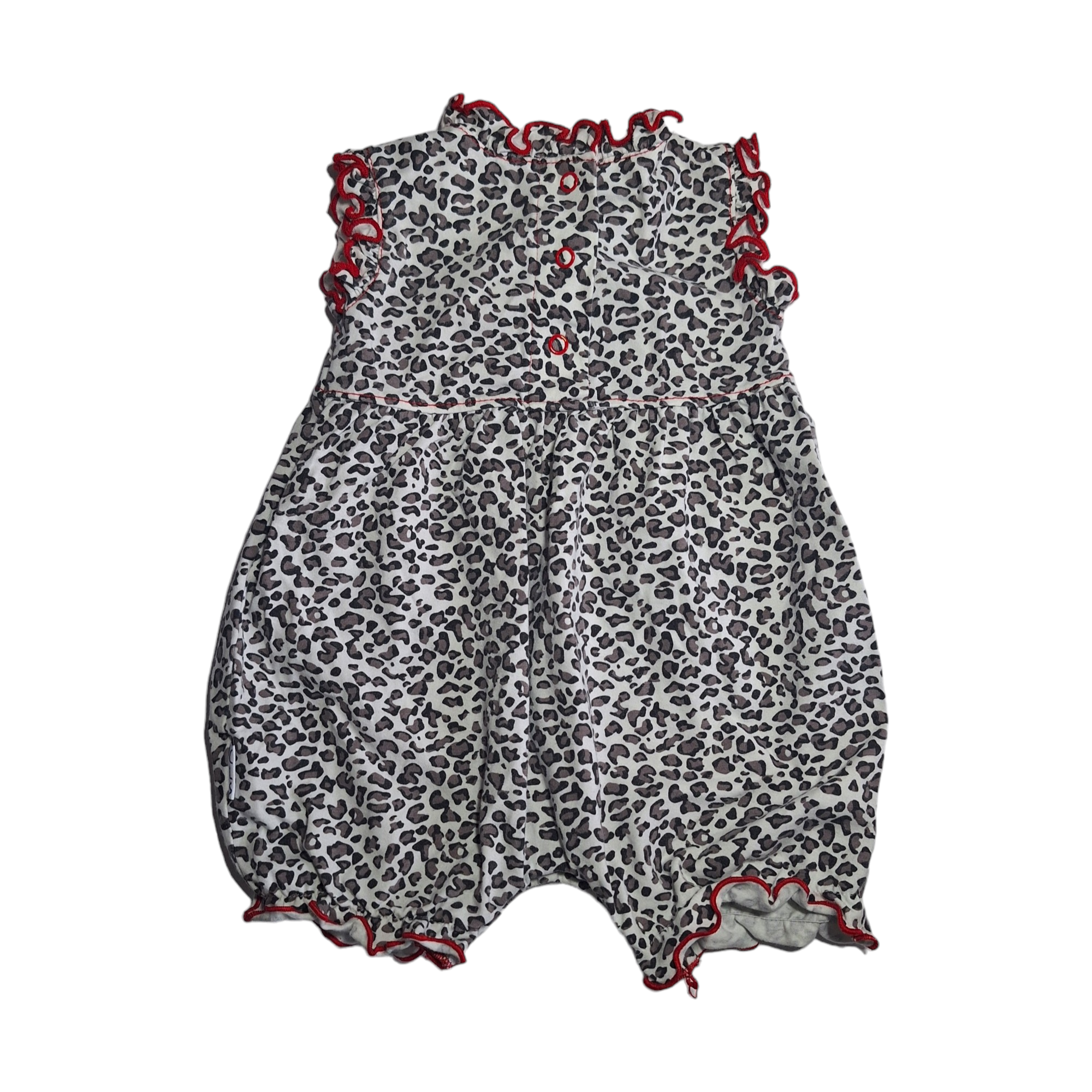 Romper overall luipaardprint - 68/74CM