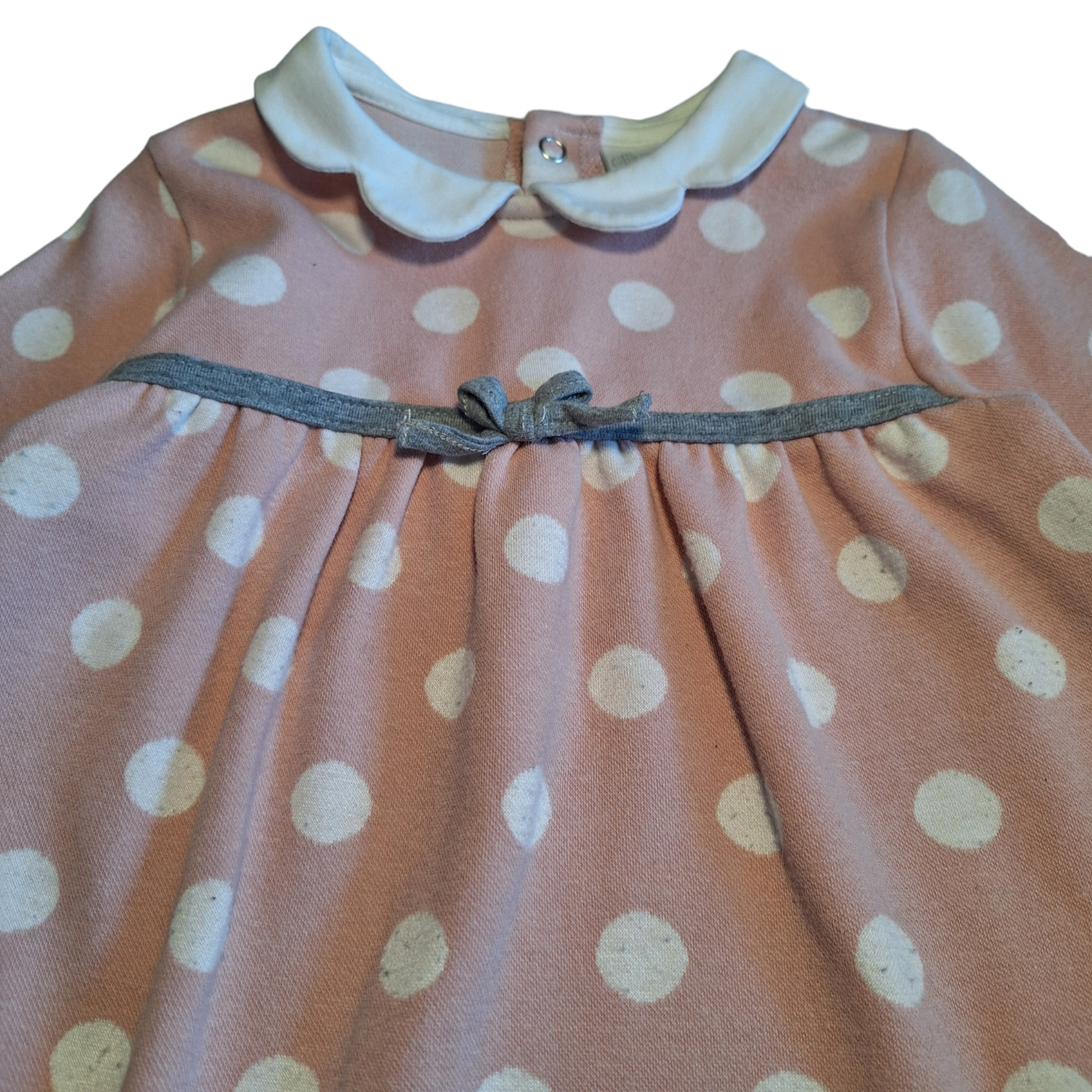 Dress wit pois and collar - 2Y