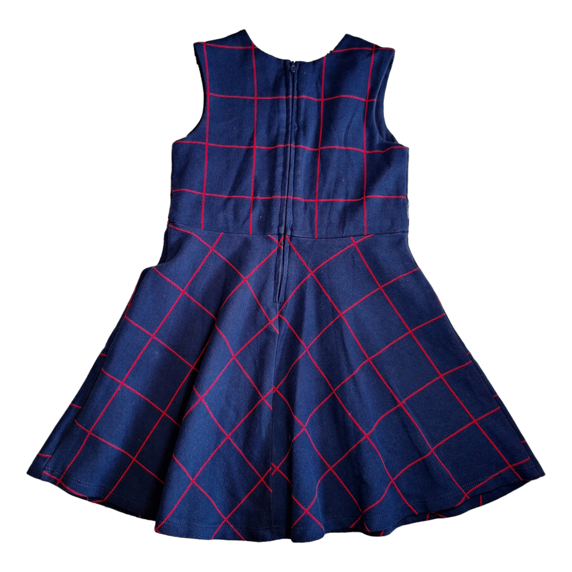 My Chicco geruite jurk rood en blauw - 4Y
