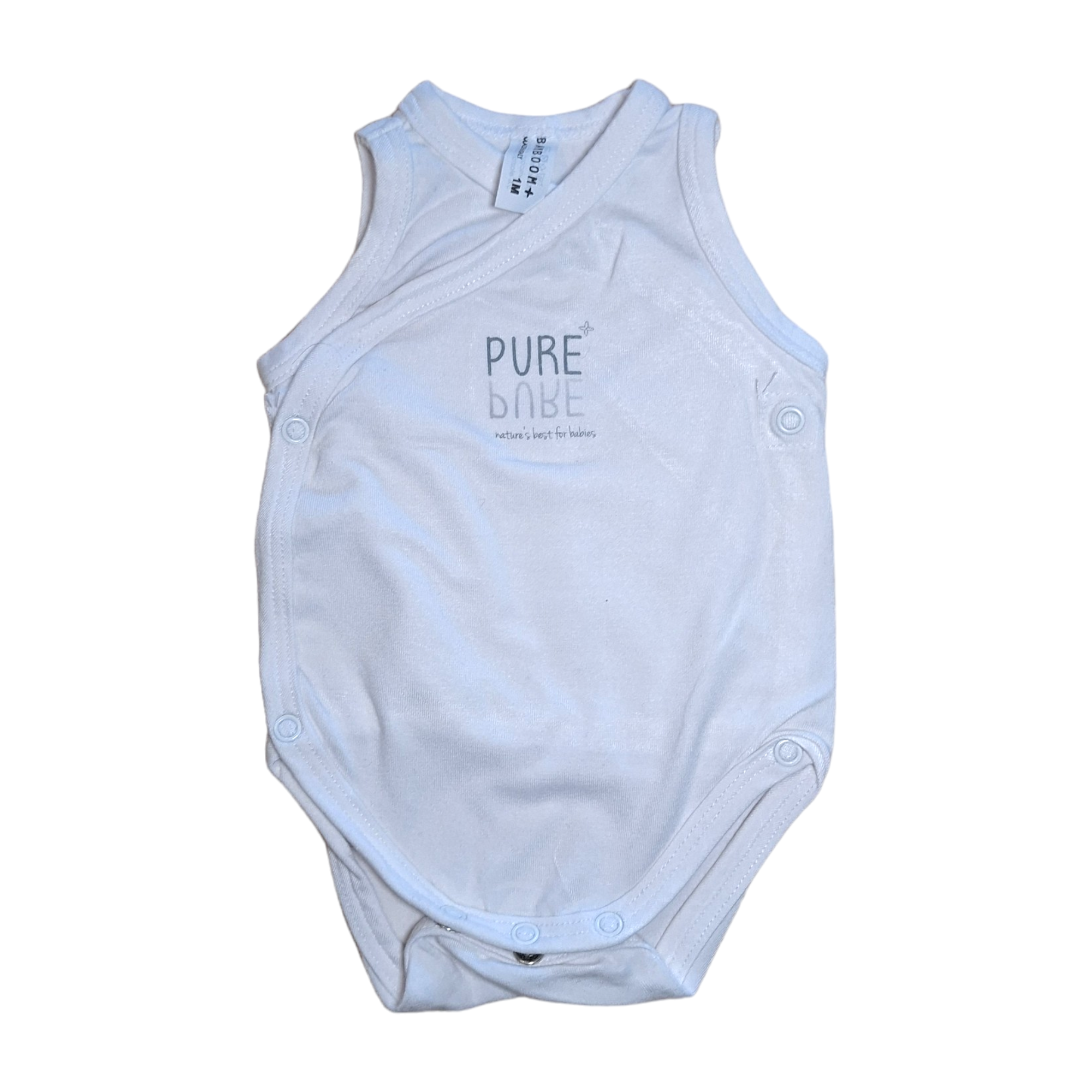 Bamboe viscose tank romper PURE -1M