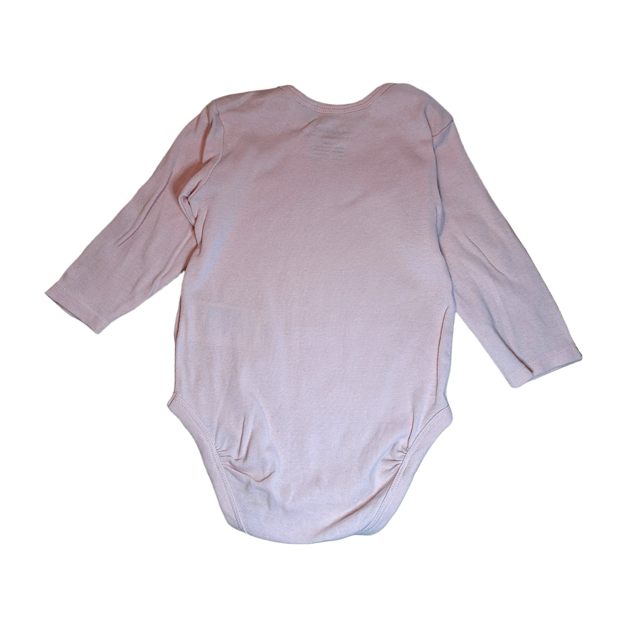 Long sleeves romper with ruches on hem - 74/80CM