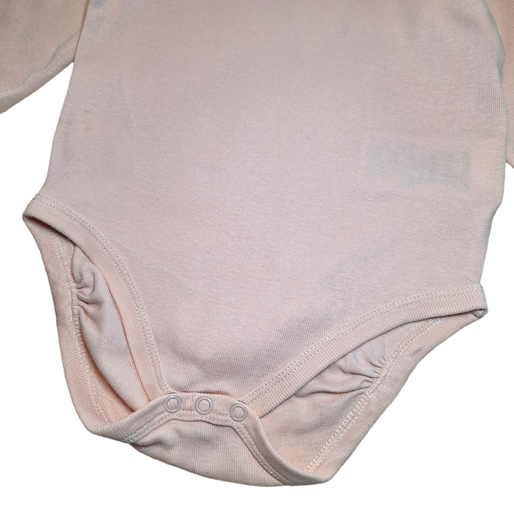 Long sleeves romper with ruches on hem - 74/80CM