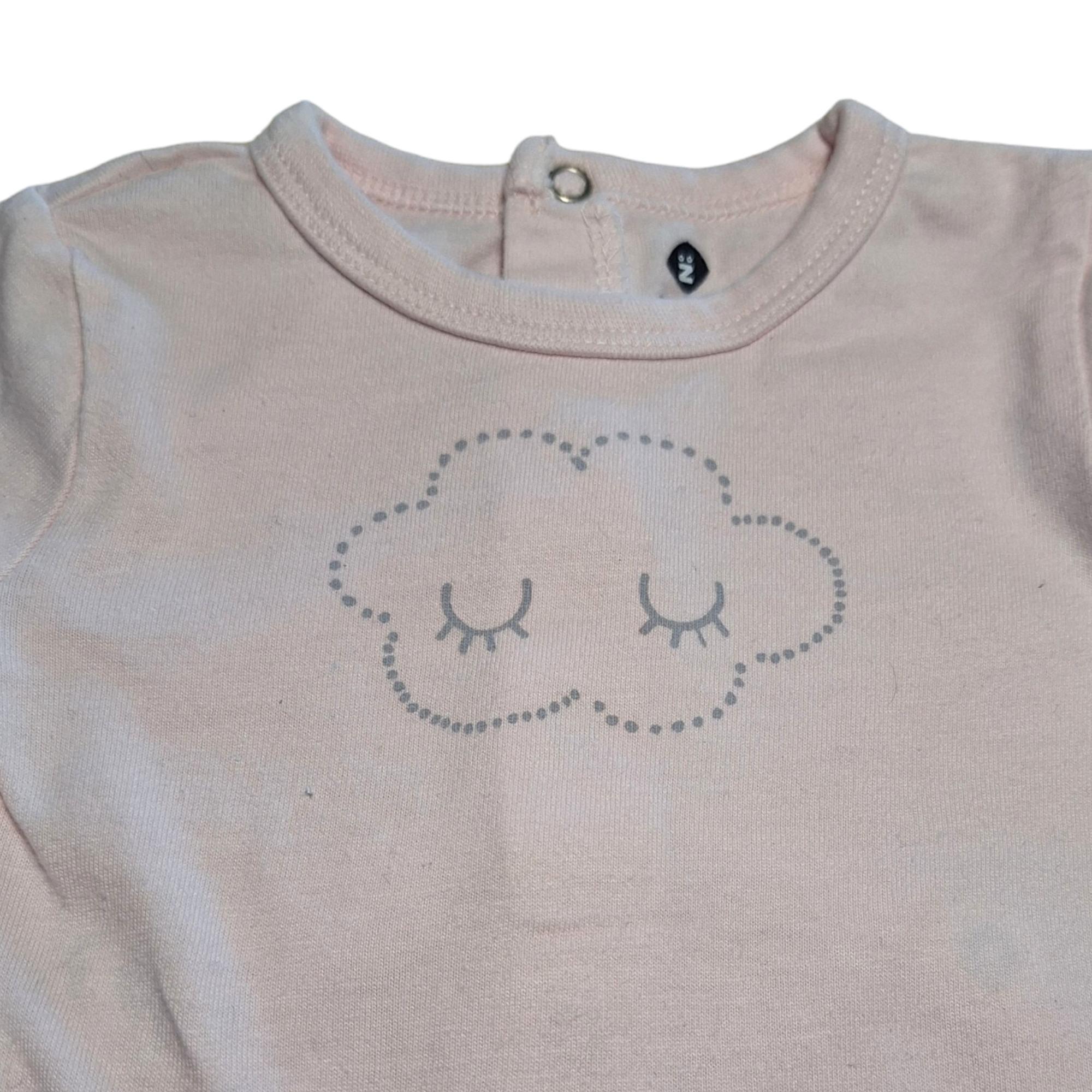 Pyjama romper met wolk -1M