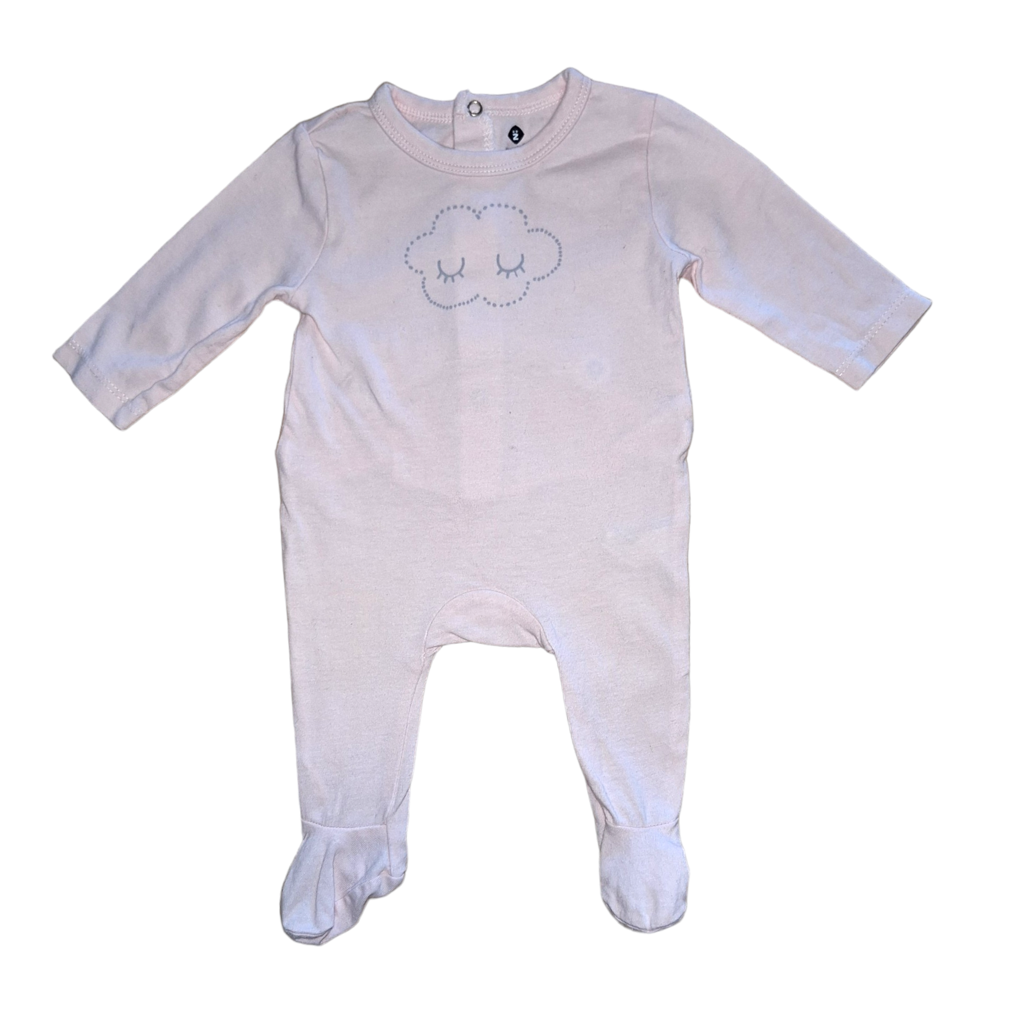 Pyjama romper met wolk -1M
