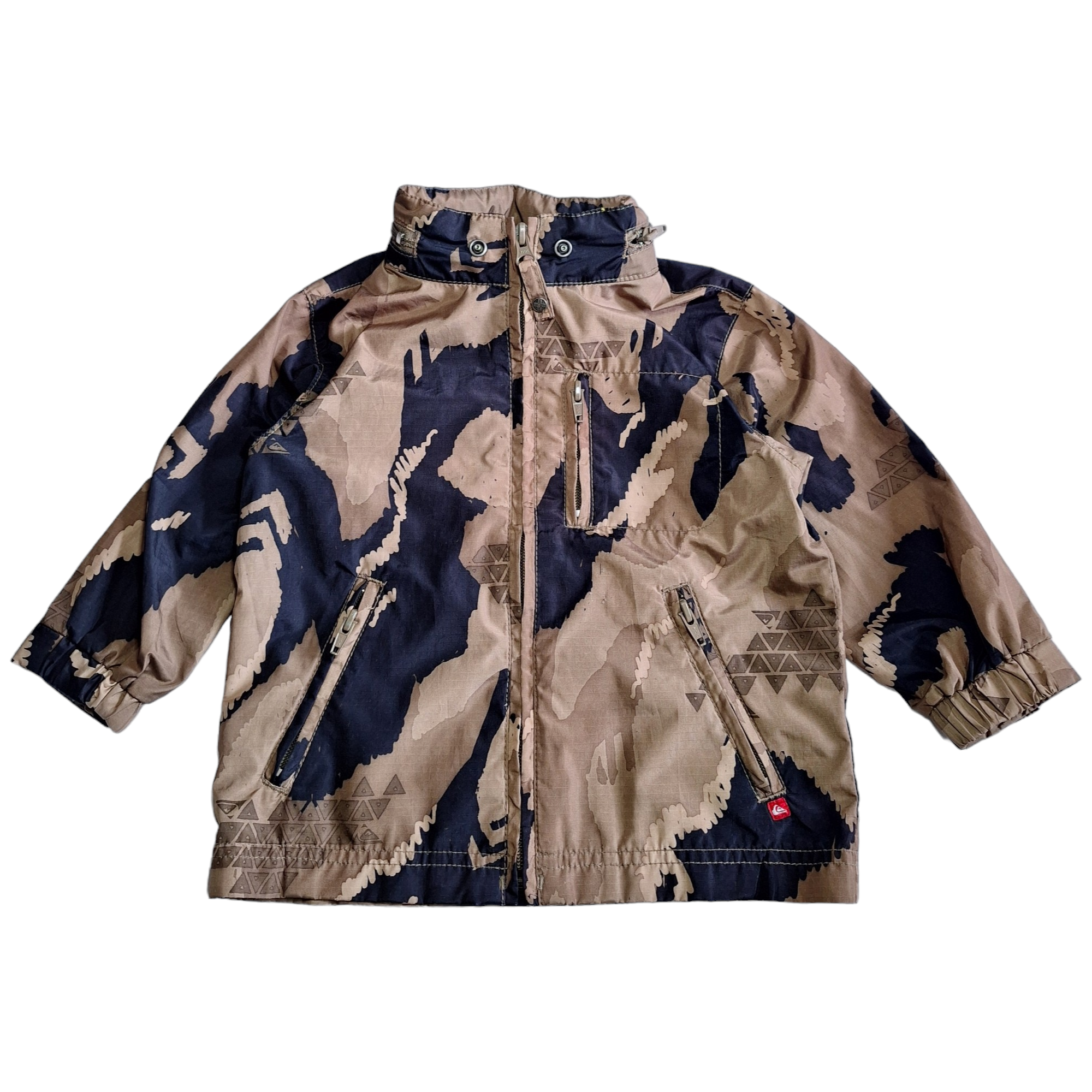 Windjack met capuchon camouflage -2Y