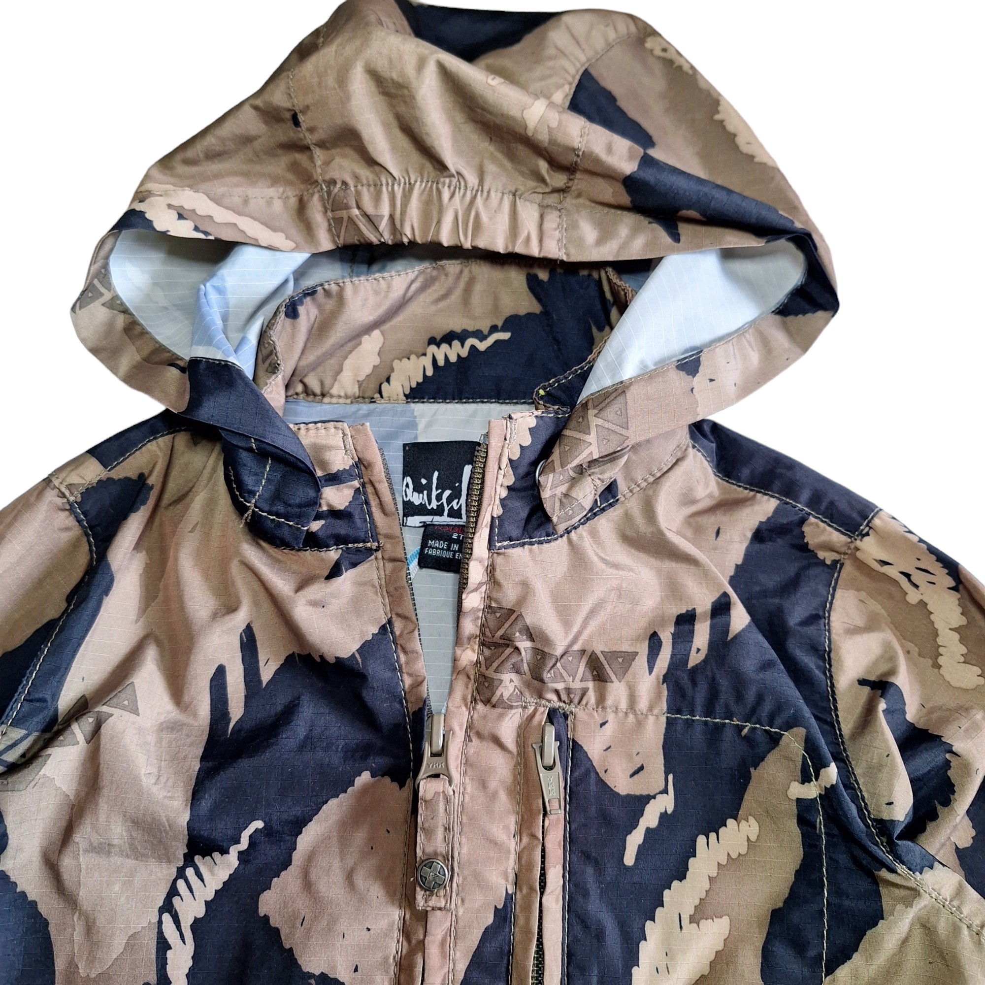 Windjack met capuchon camouflage -2Y