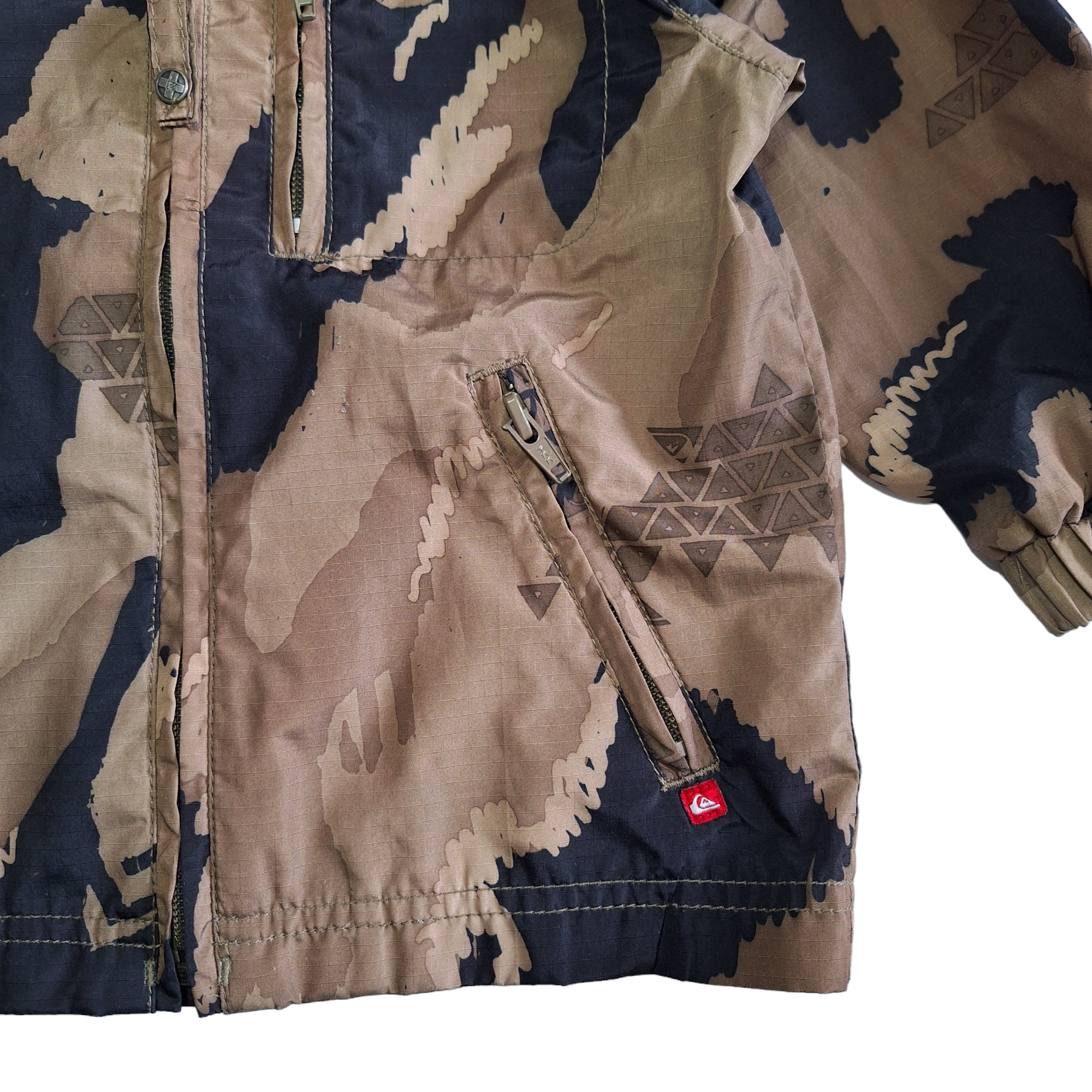 Windjack met capuchon camouflage -2Y