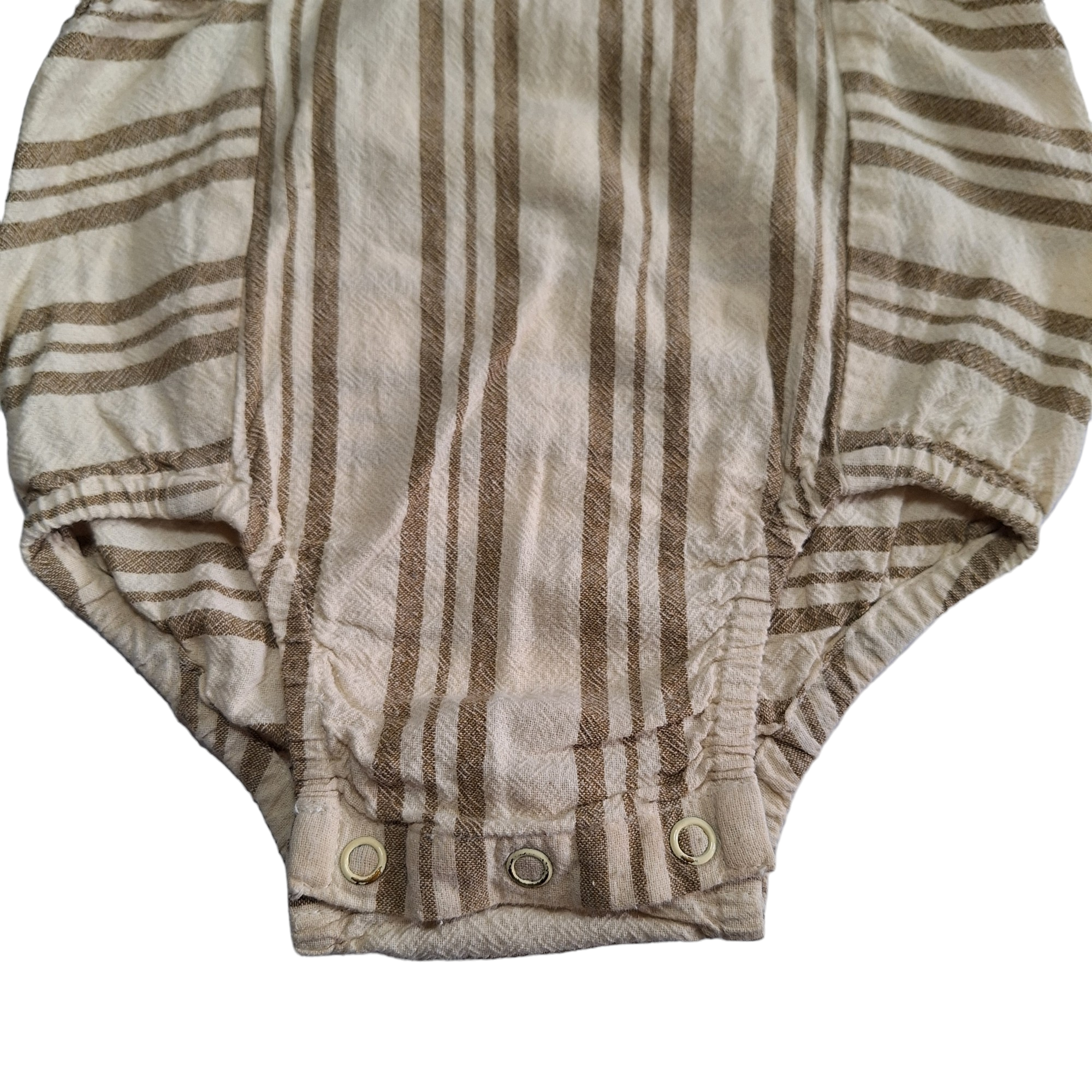Gestreepte overall met ruches - 74CM