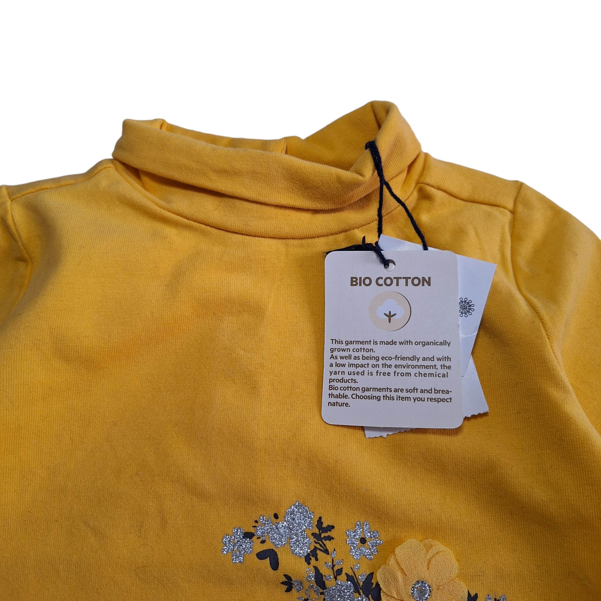 Coltrui met lange mouwen met vos en bloemen - 9/12M