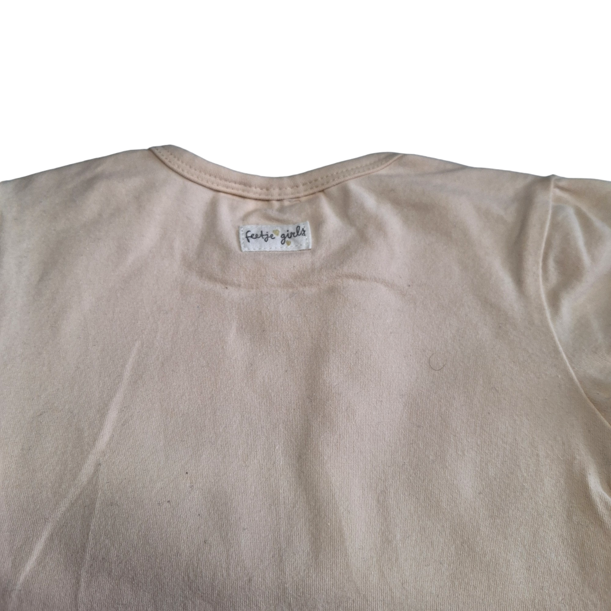 Feetje tshirt met ruches LET THE CUTE TIMES ROLL - 80