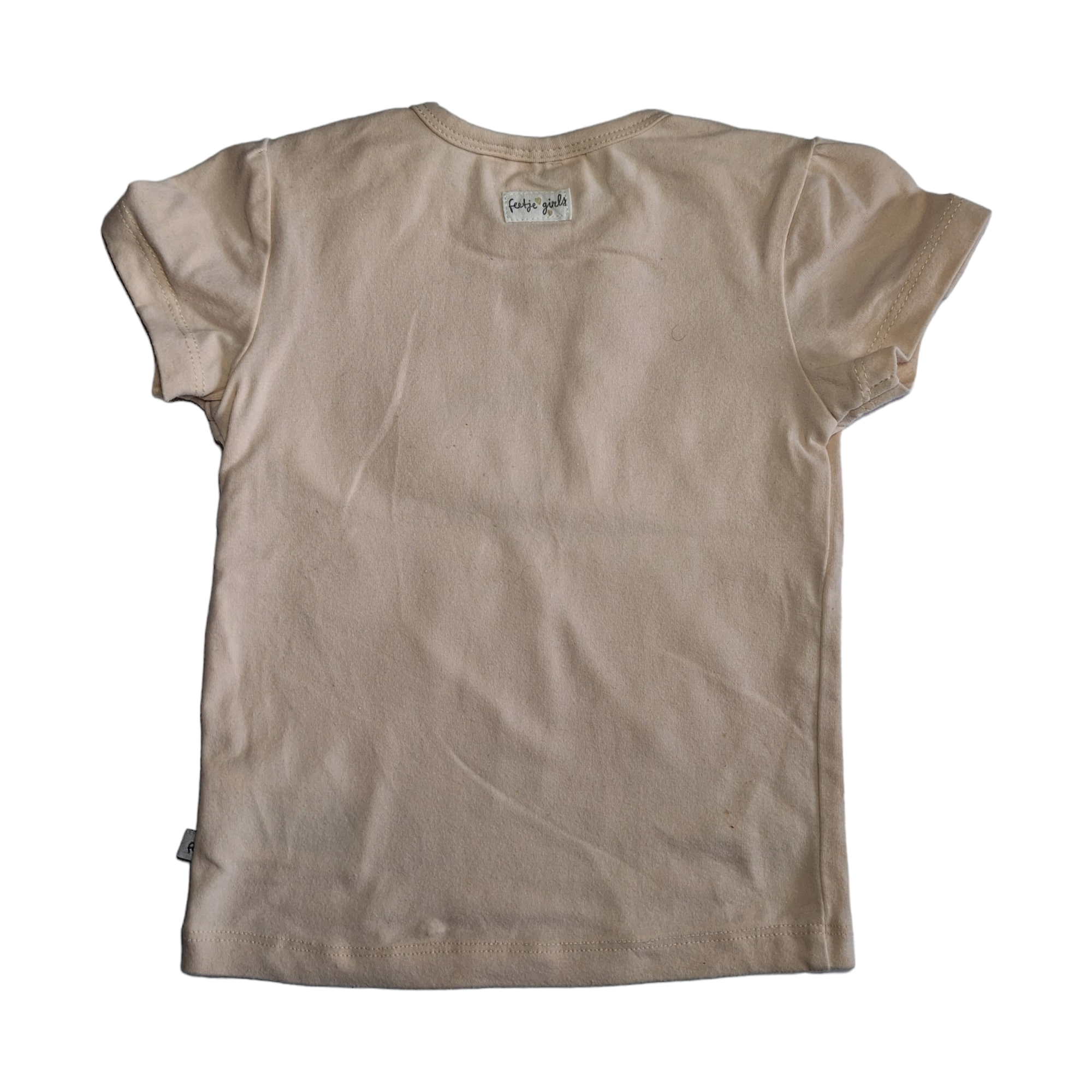 Feetje tshirt met ruches LET THE CUTE TIMES ROLL - 80