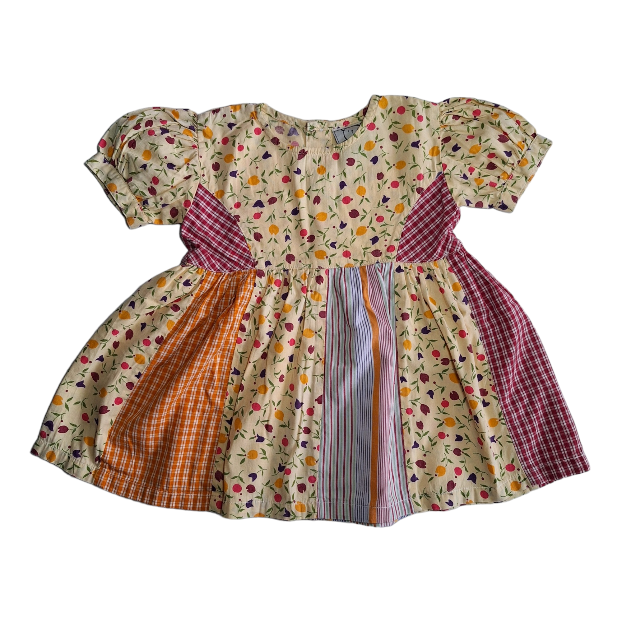 Vintage H&M dress with flowers and stripes - 68CM