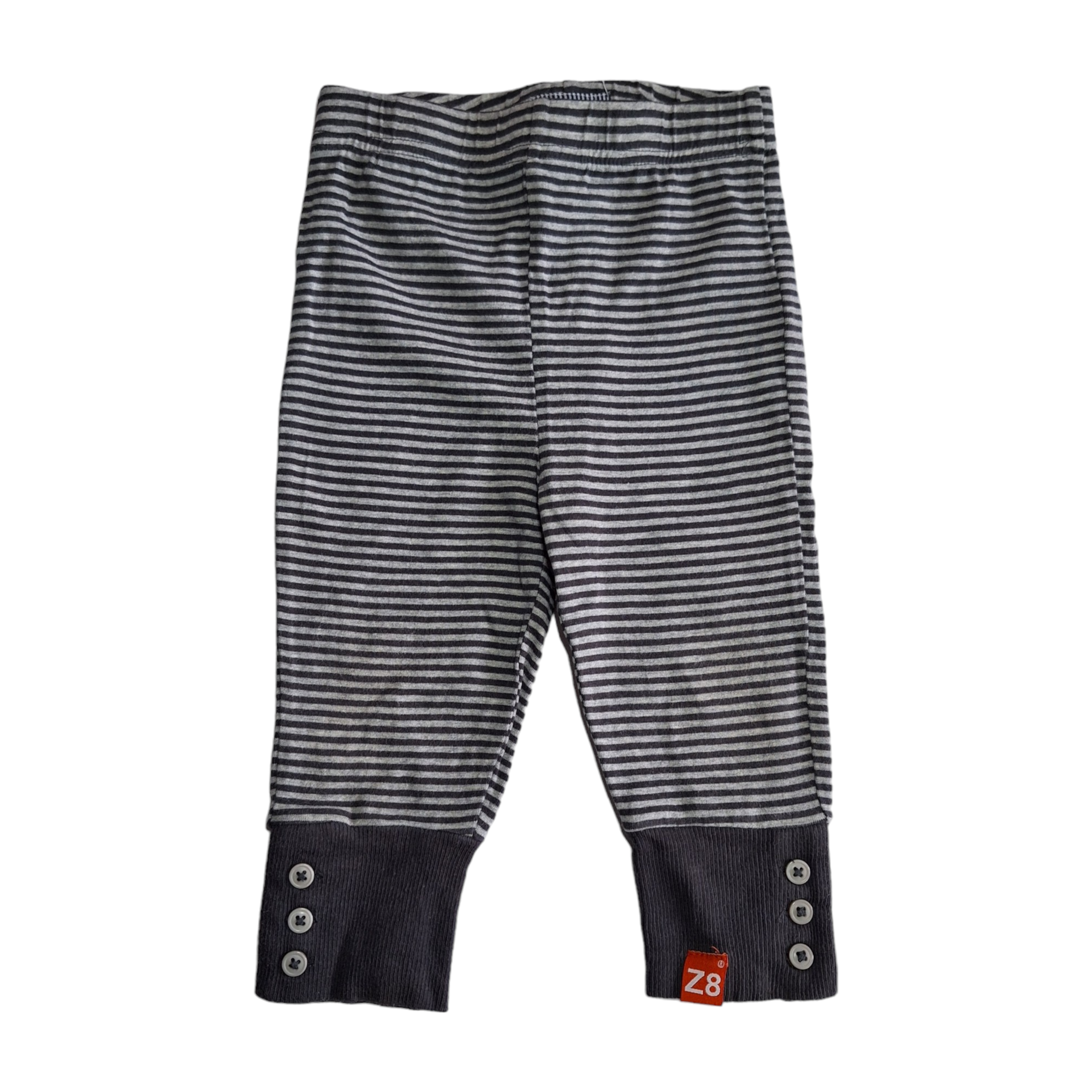 Gestreepte broek met knopen - 80CM