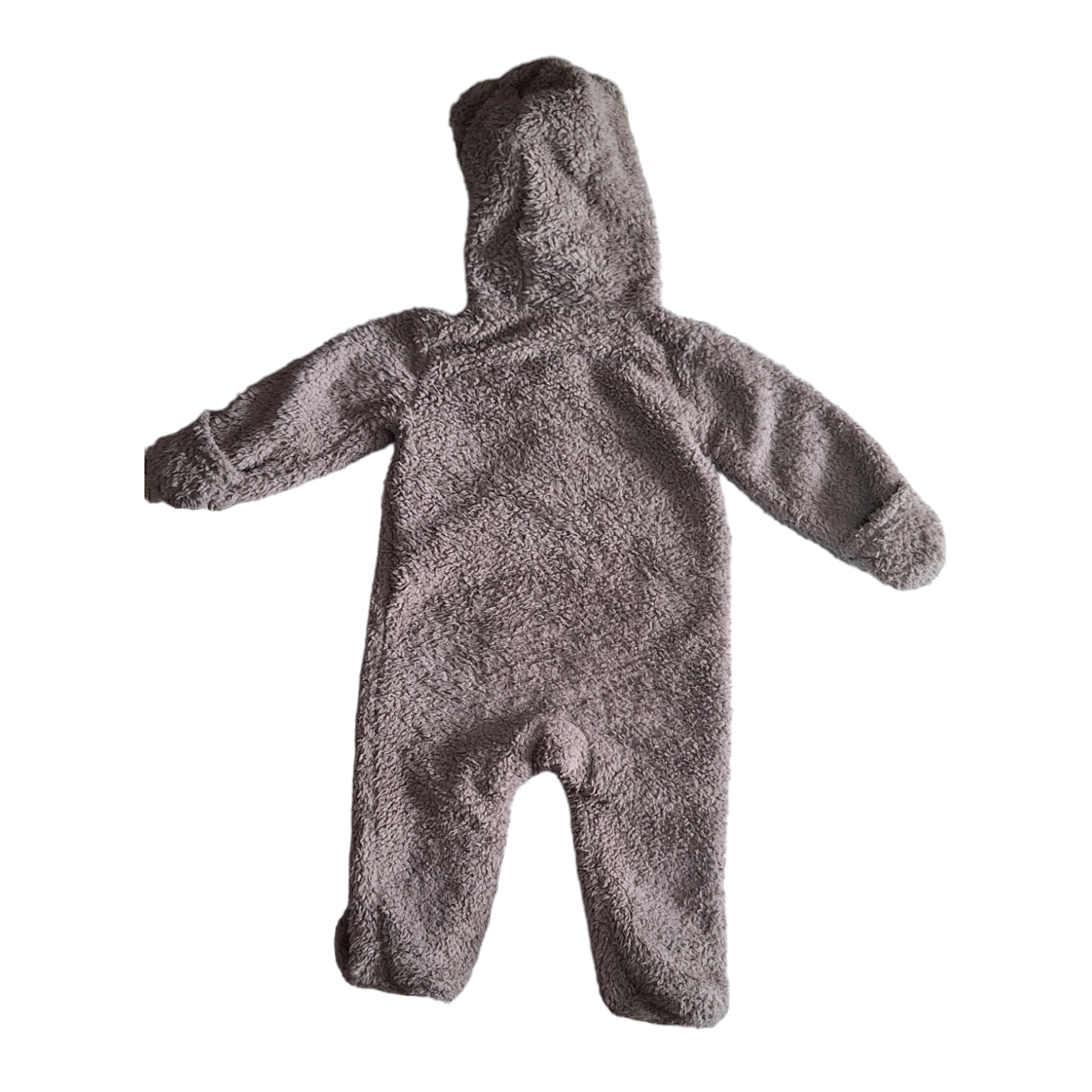 Teddy fluffy onesie coat - 9M