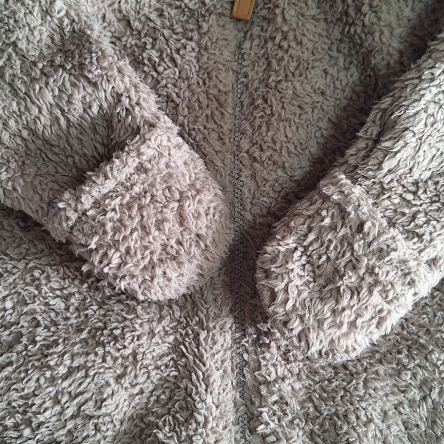 Teddy fluffy onesie coat - 9M
