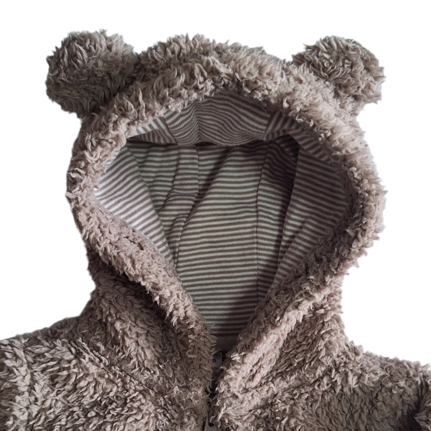 Teddy fluffy onesie coat - 9M