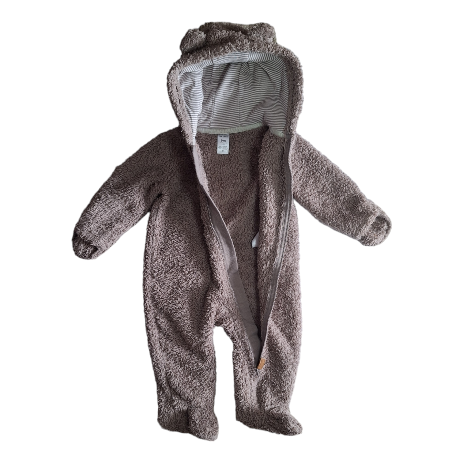 Teddy fluffy onesie coat - 9M