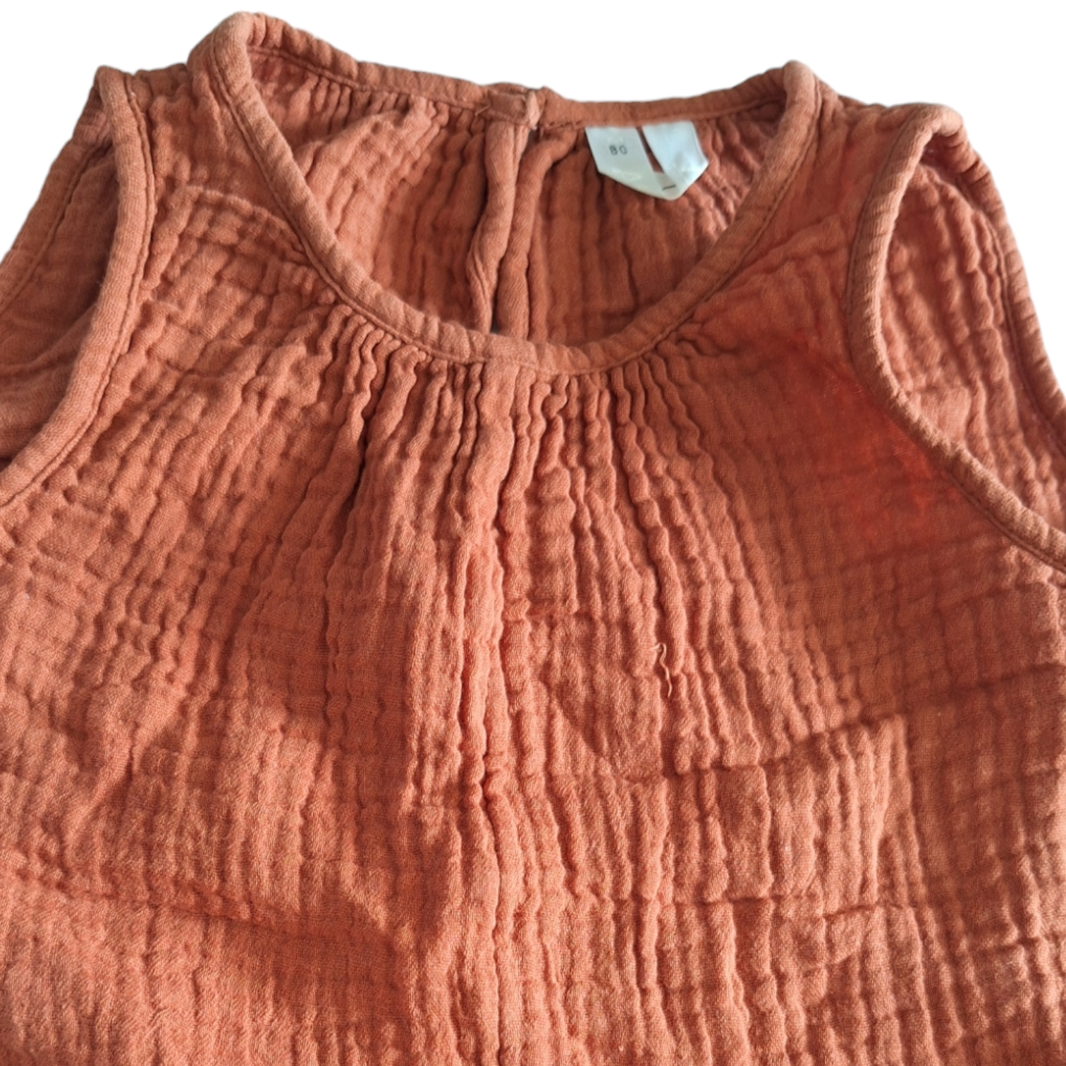 Gekreukt overall onesie - 80CM