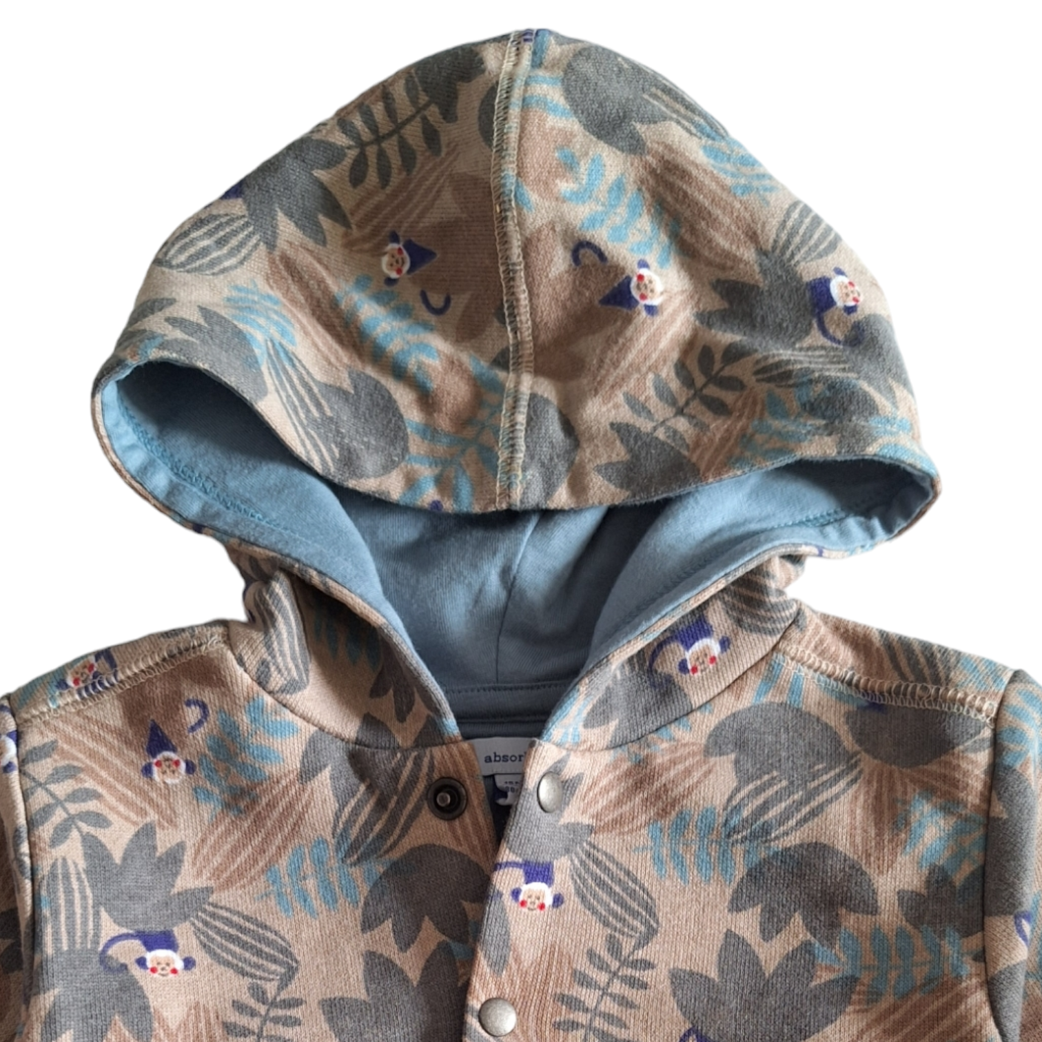Geknoopte trui met capuchon apen - 18M