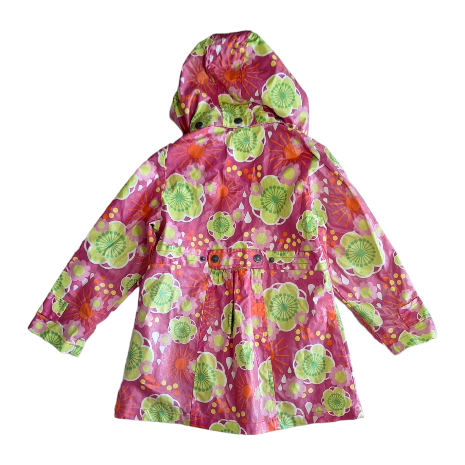 Gewaxte regenjas bloemen - 3/4Y