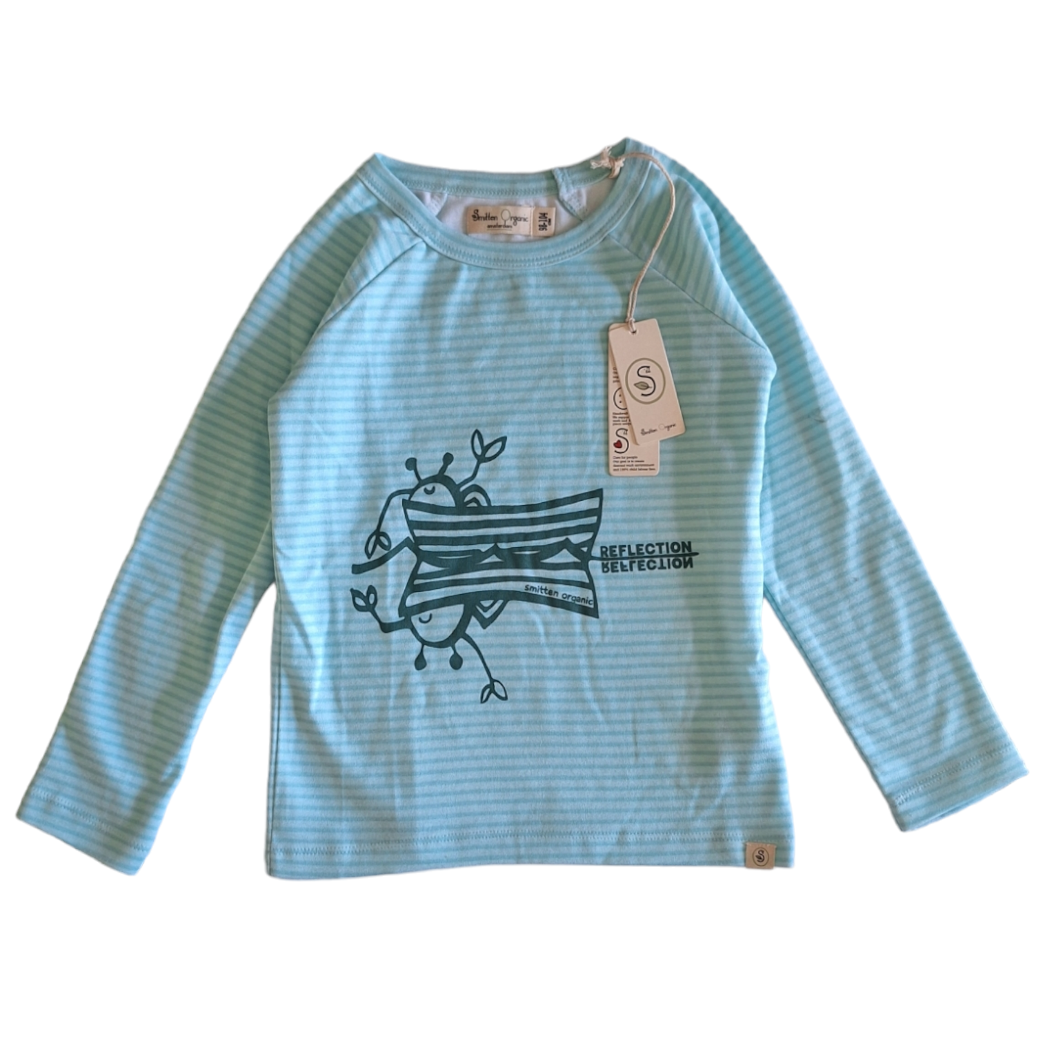 Organic Reflection gestreept shirt - 96/104CM