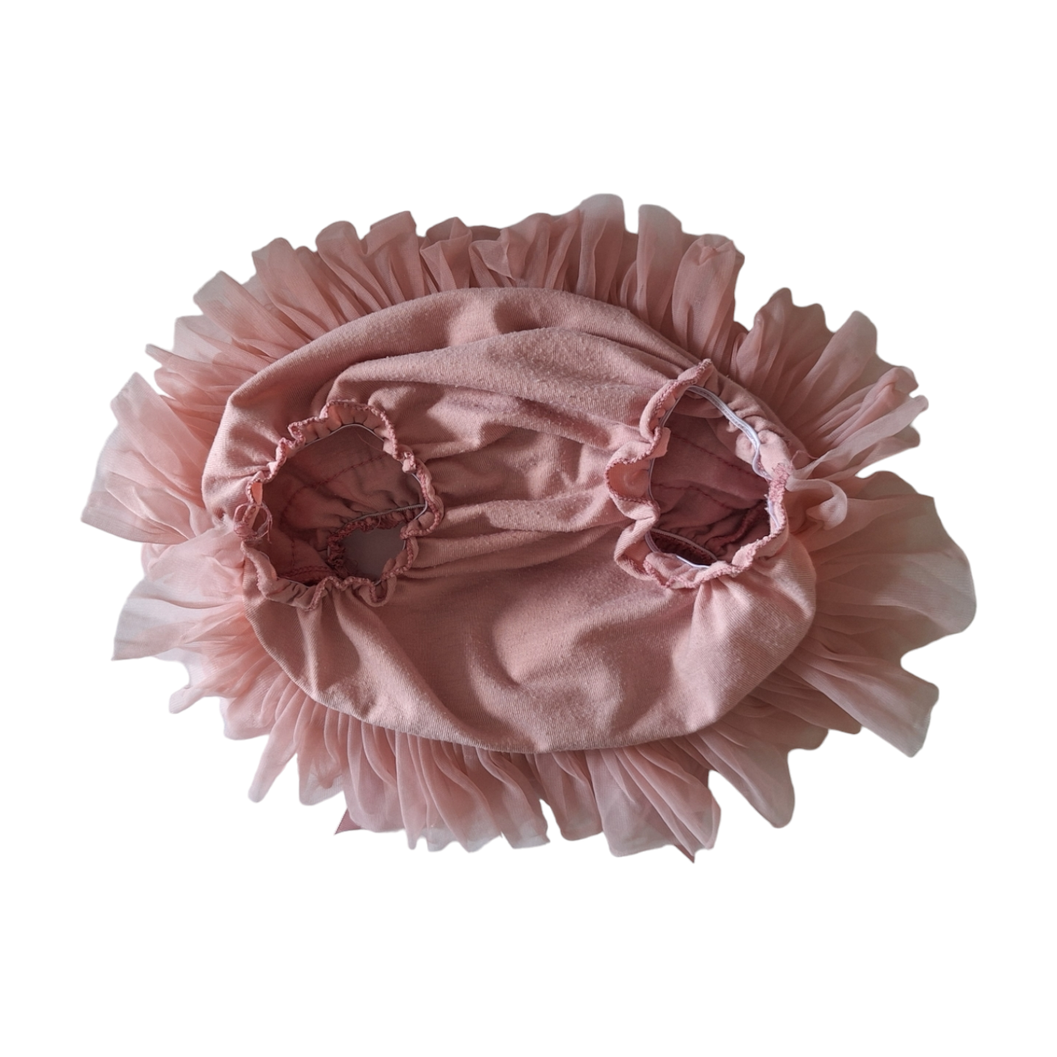 Gerimpelde tule broek met strik - 3/6M
