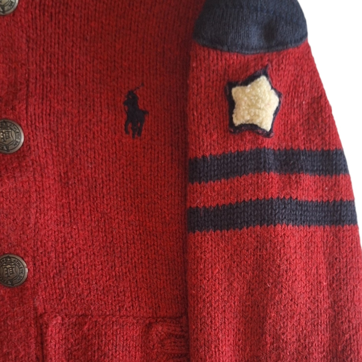 Tweekleurige trui met capuchon - 12M