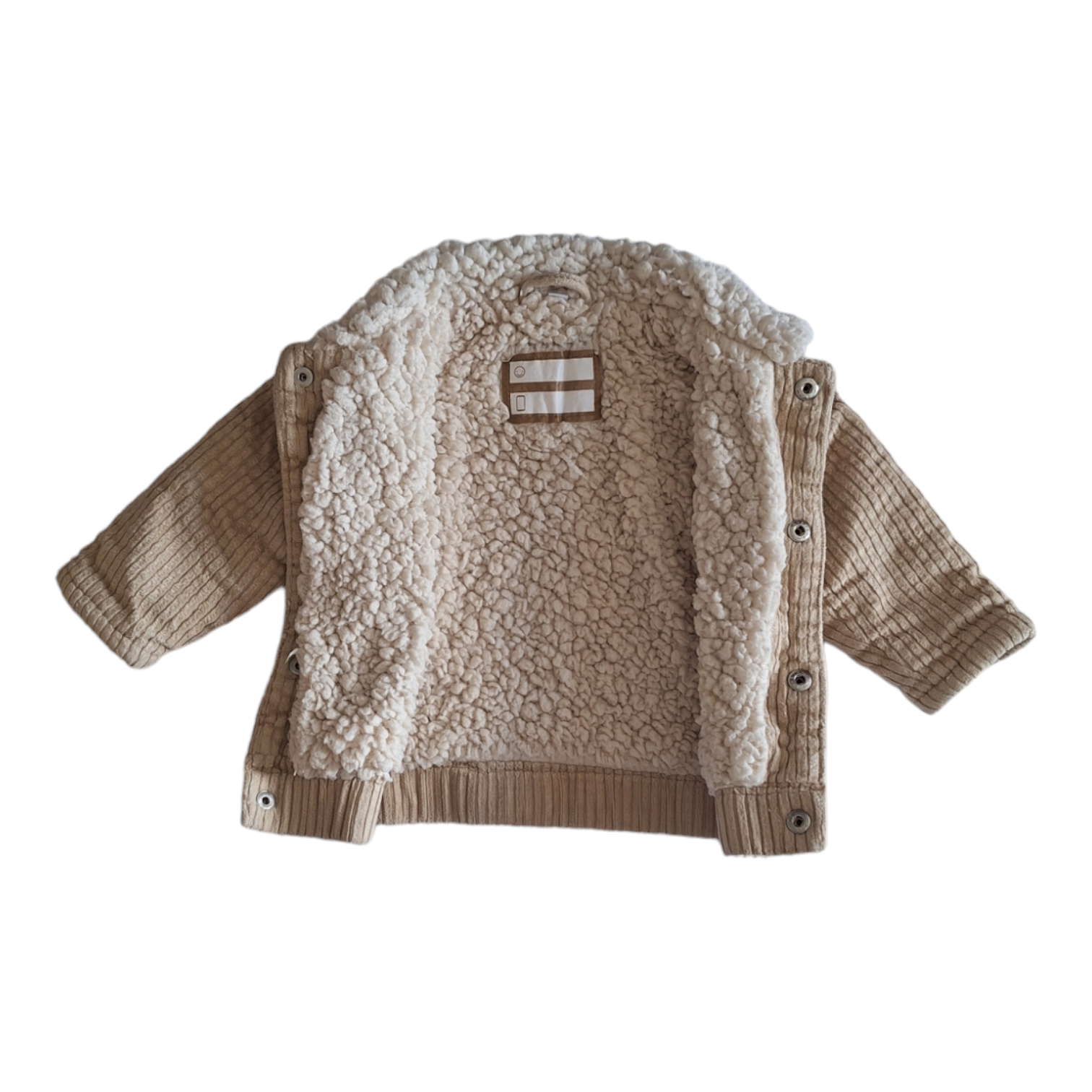 Velvet jacket with sherpa - 68CM