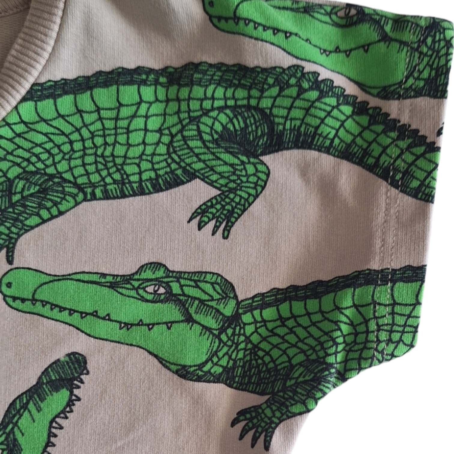 Sweatjurk krokodillen - 80/86CM