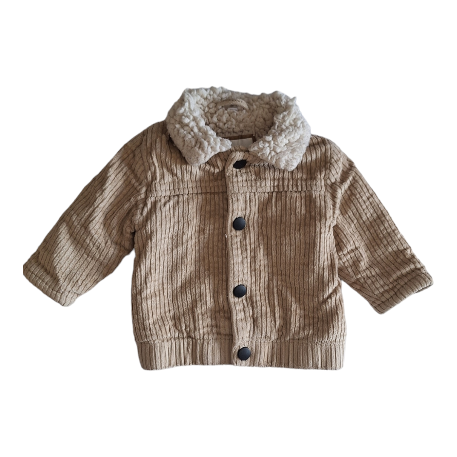 Velvet jacket with sherpa - 68CM