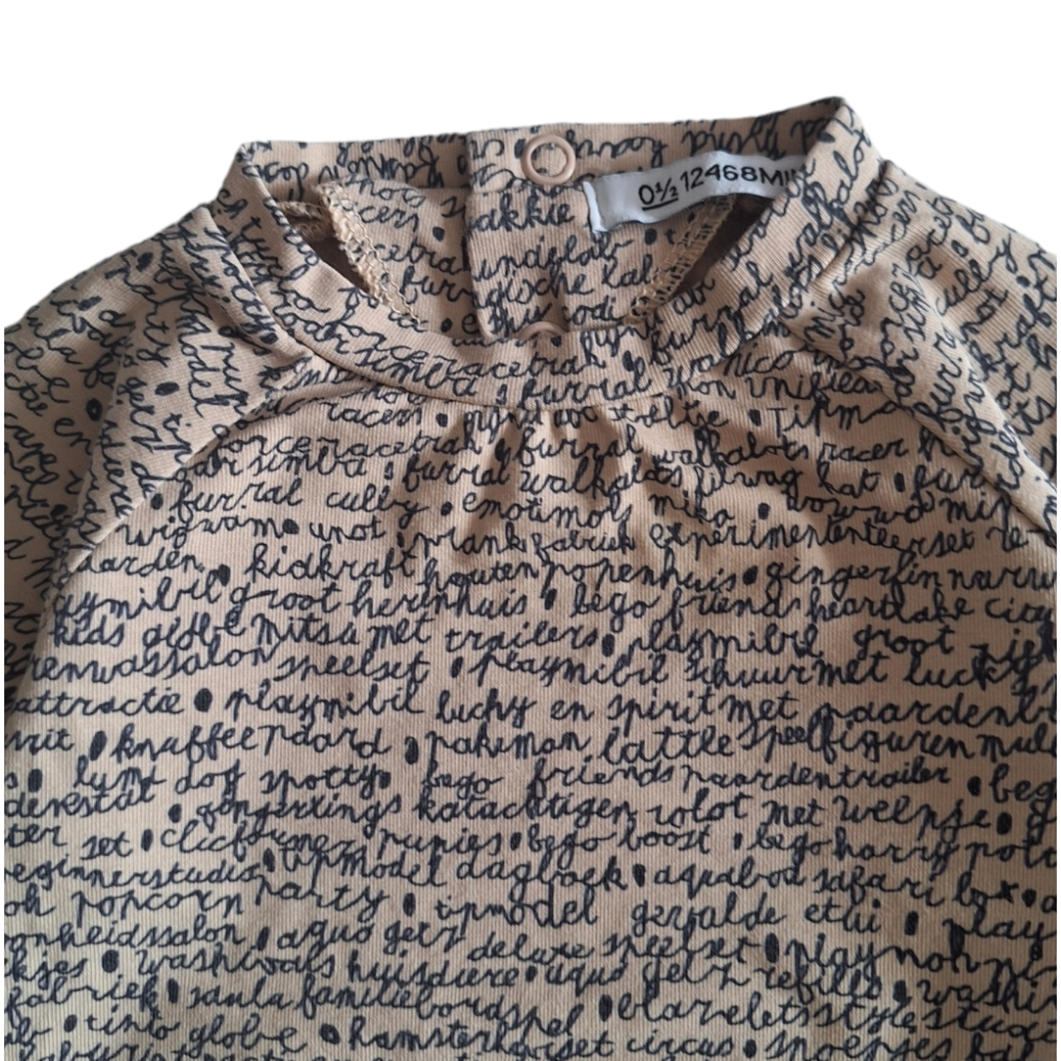 Set shirt en broek schrijven - 0/6M