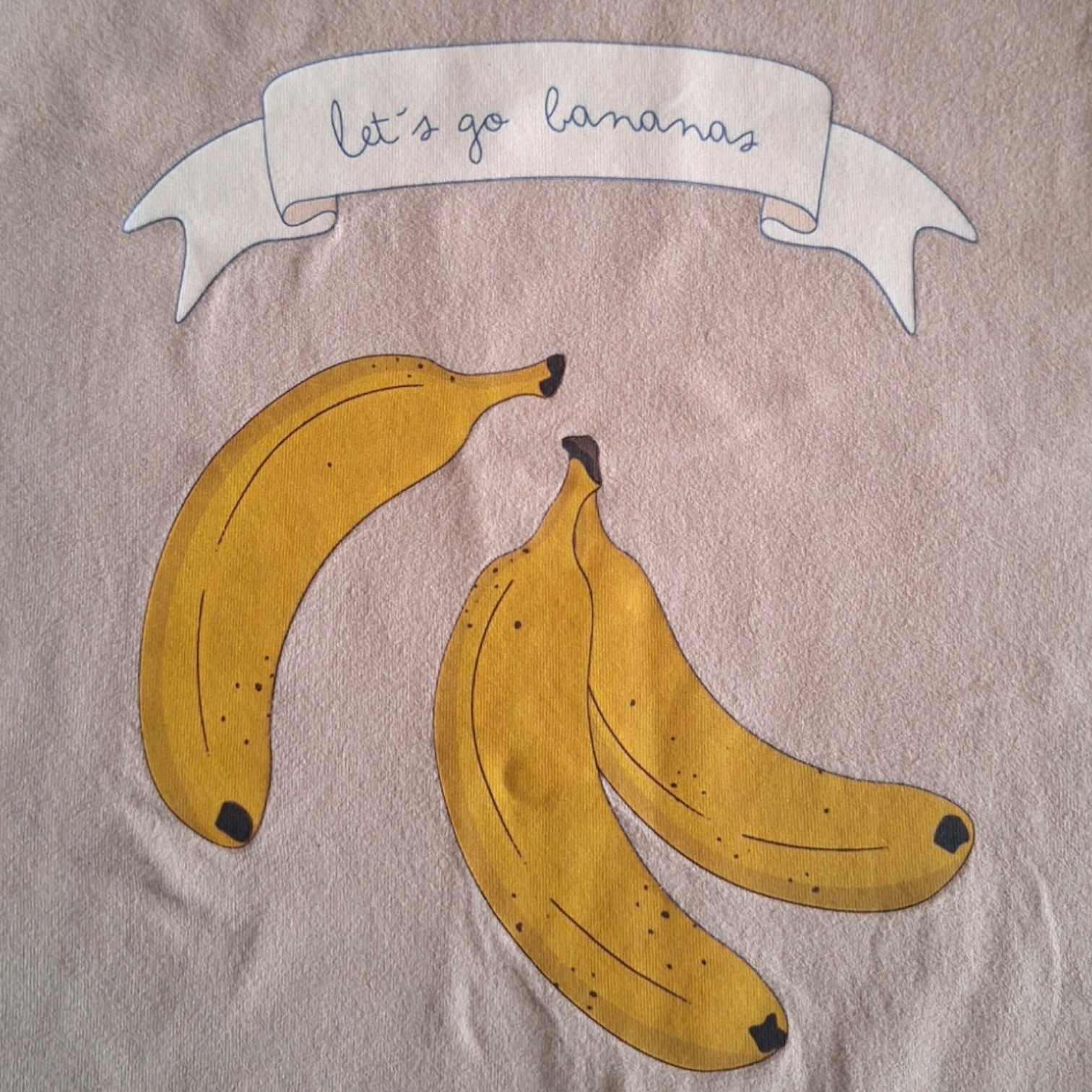 T-shirt met bananen - 12M