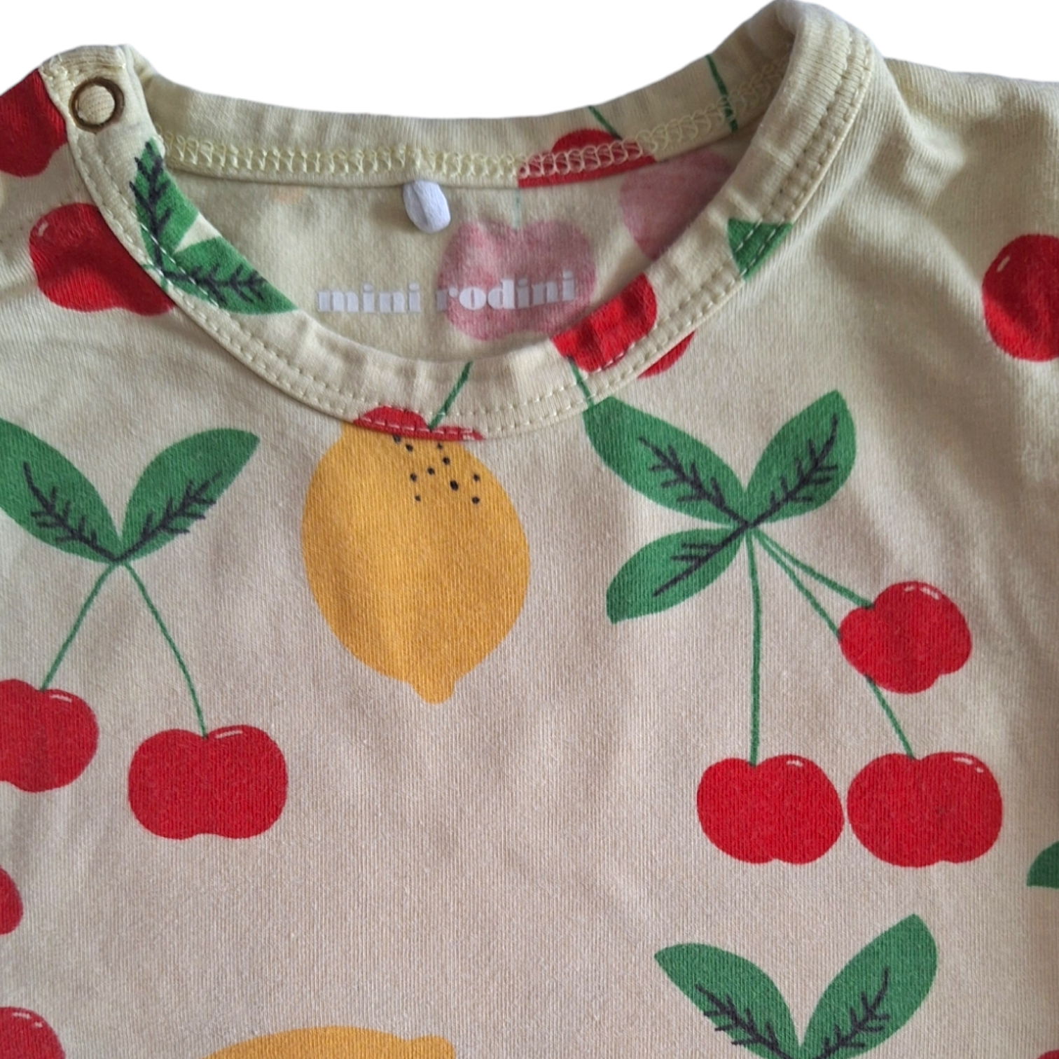 Biologisch kers- en citroen-T-shirt - 56/62CM