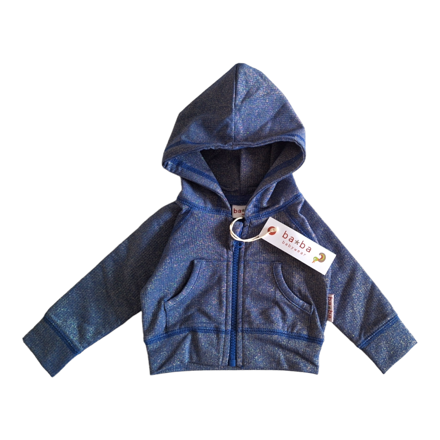 Biologische hoodie met lurex - 56CM