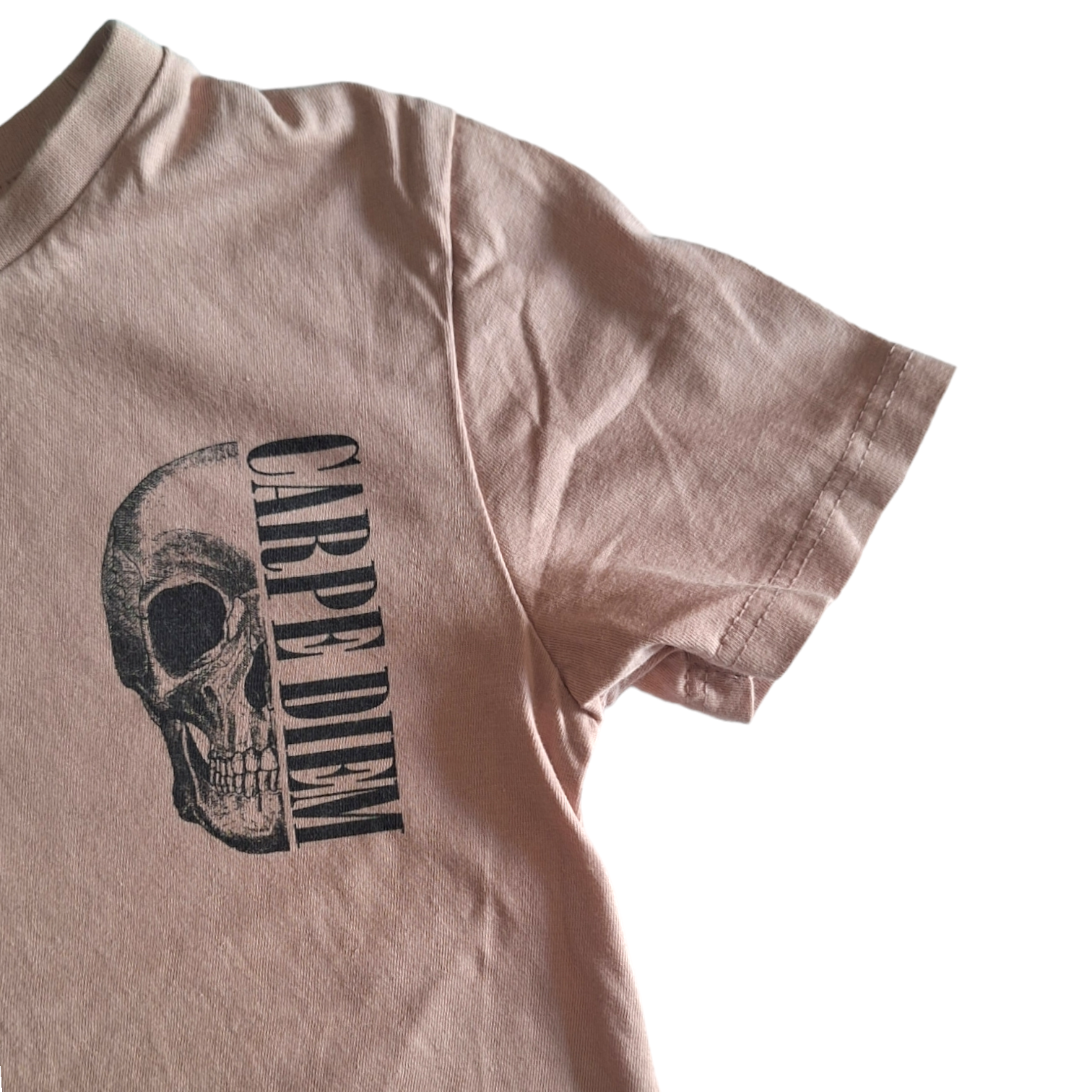 Carpe Diem T-shirt schedel - 4/5Y