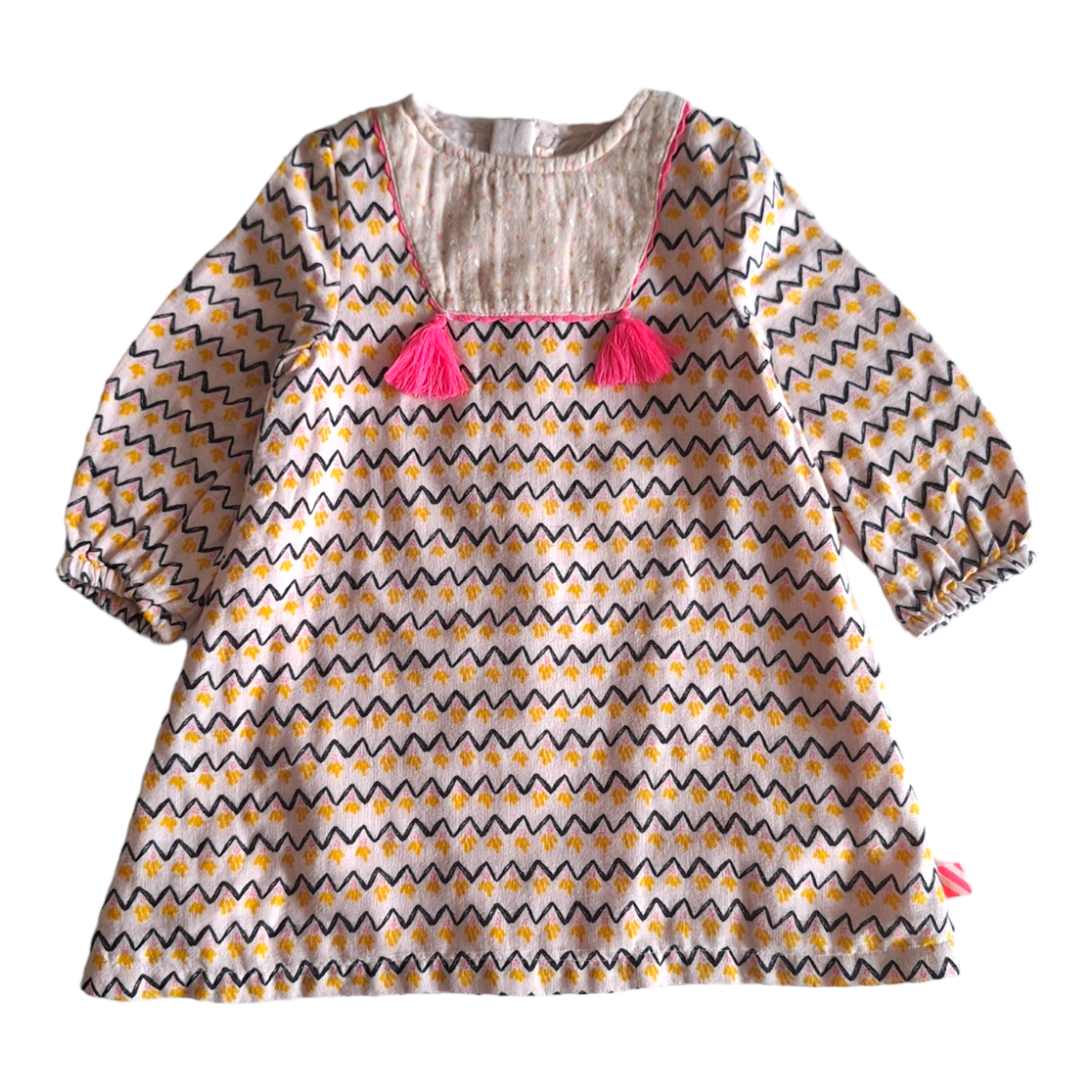 Boheemse jurk met kwastjes - 12M