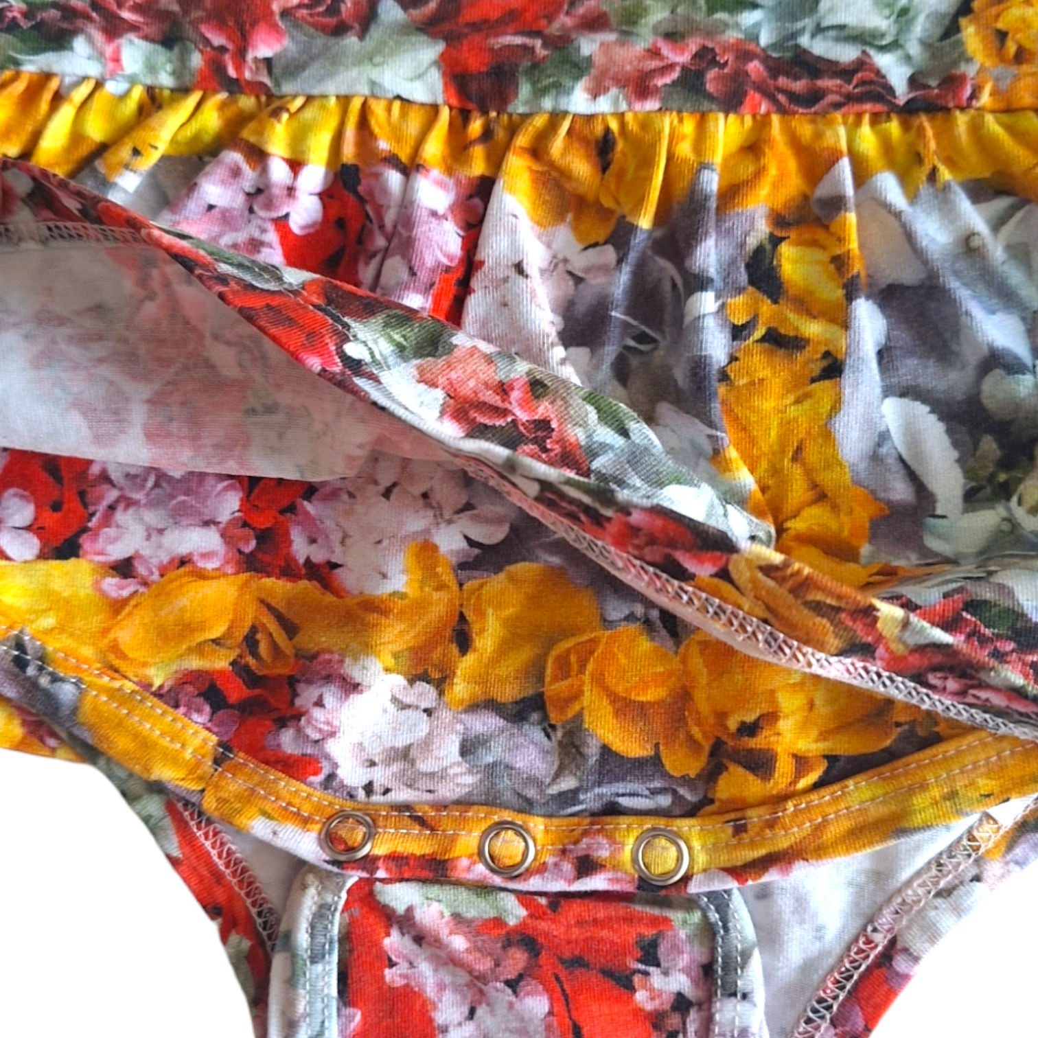 Dress rompers with flowers - 62CM