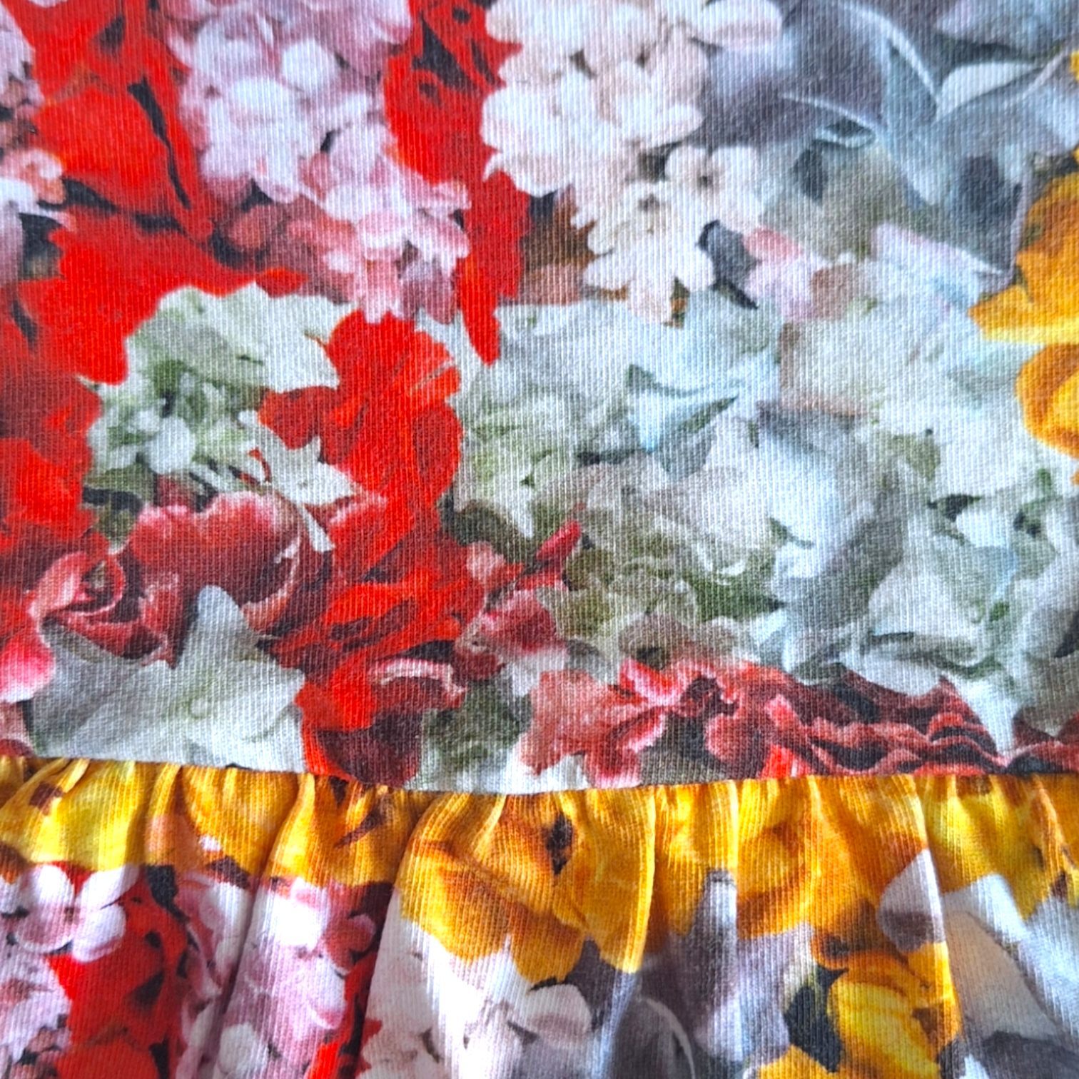 Dress rompers with flowers - 62CM