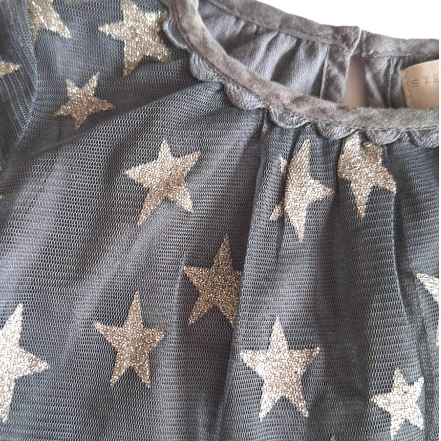 Sterrenjurk glitter tule met panty - 3M