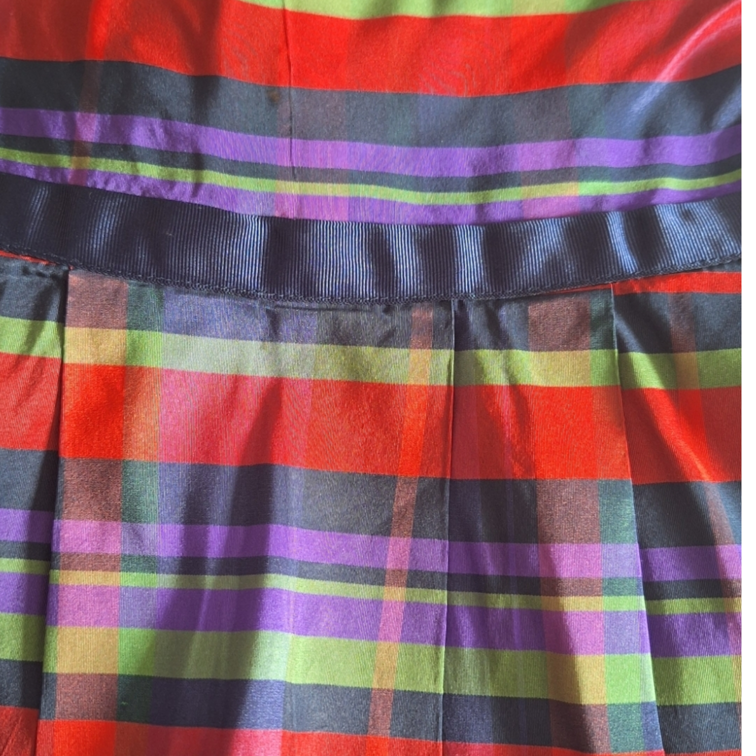 Gestreepte jurk poplin strik - 18M