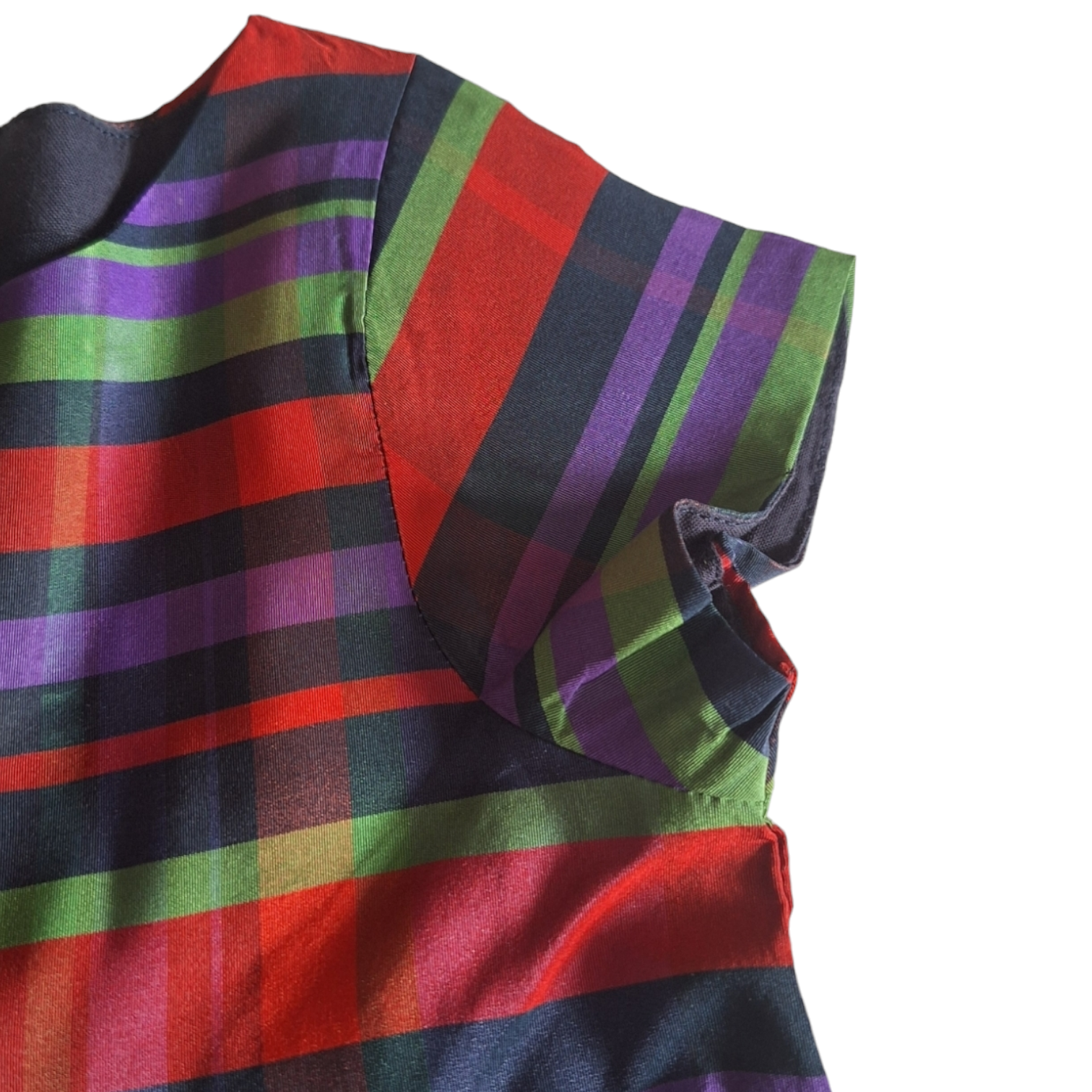 Gestreepte jurk poplin strik - 18M