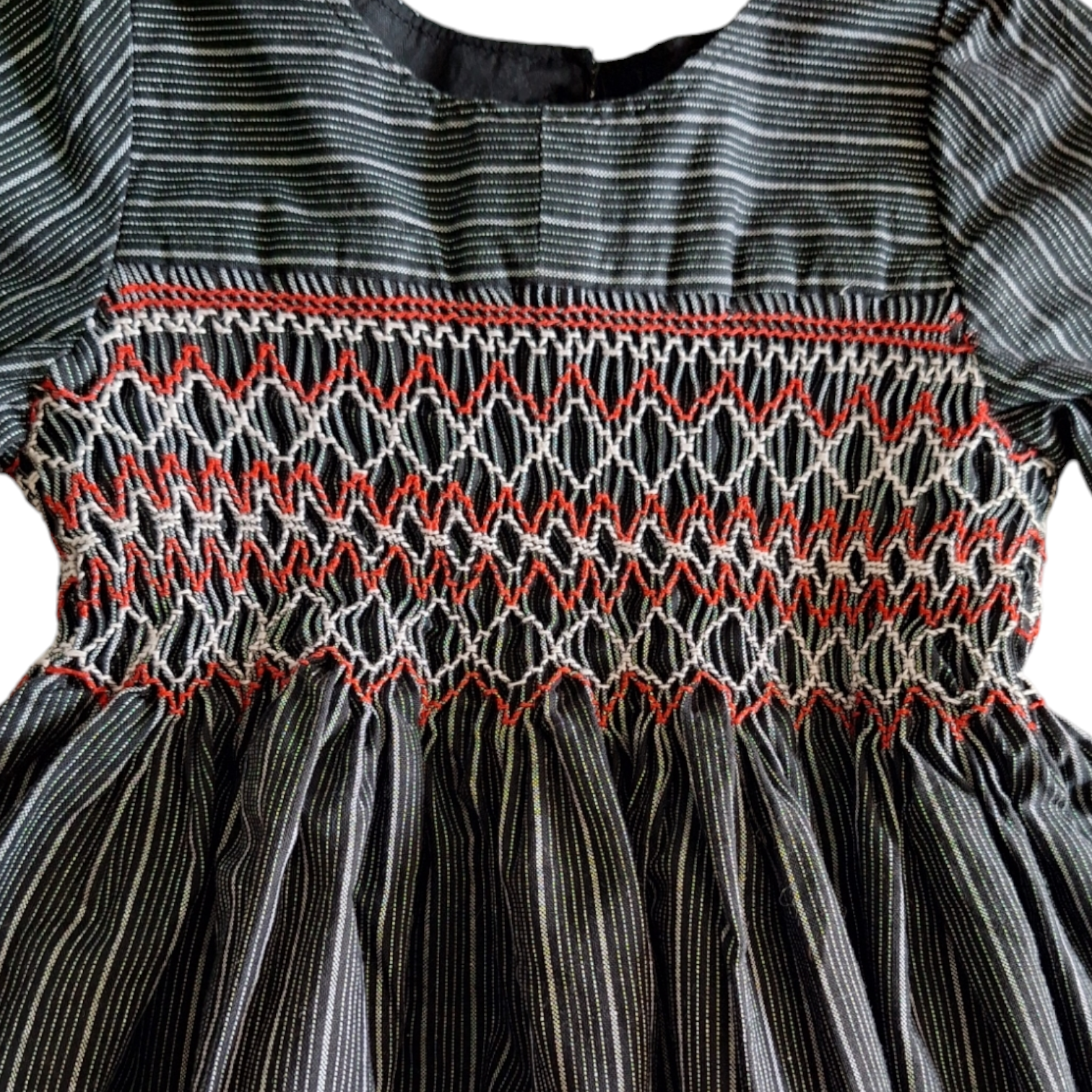 Striped stitching details shirt - 3Y