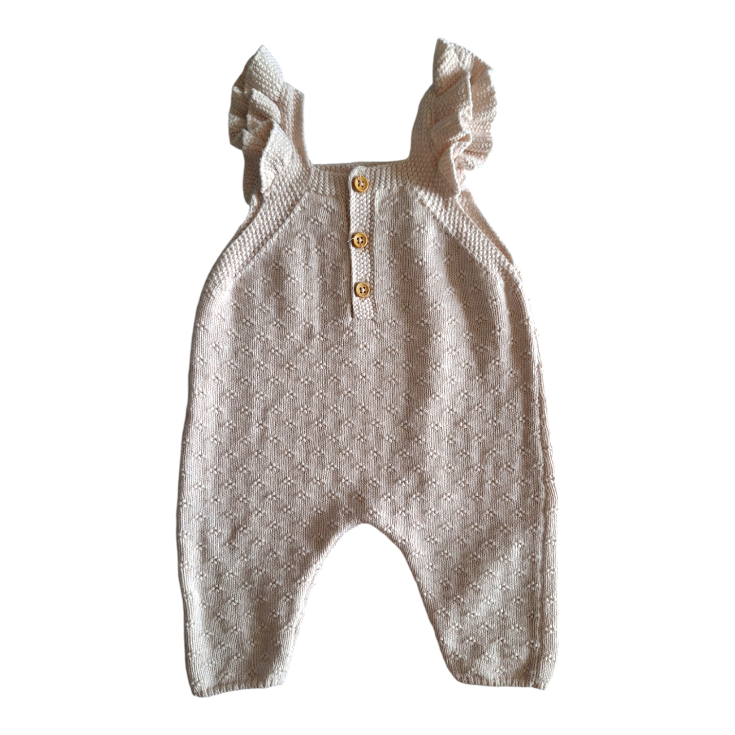 Knitted overall with frills - 56CM