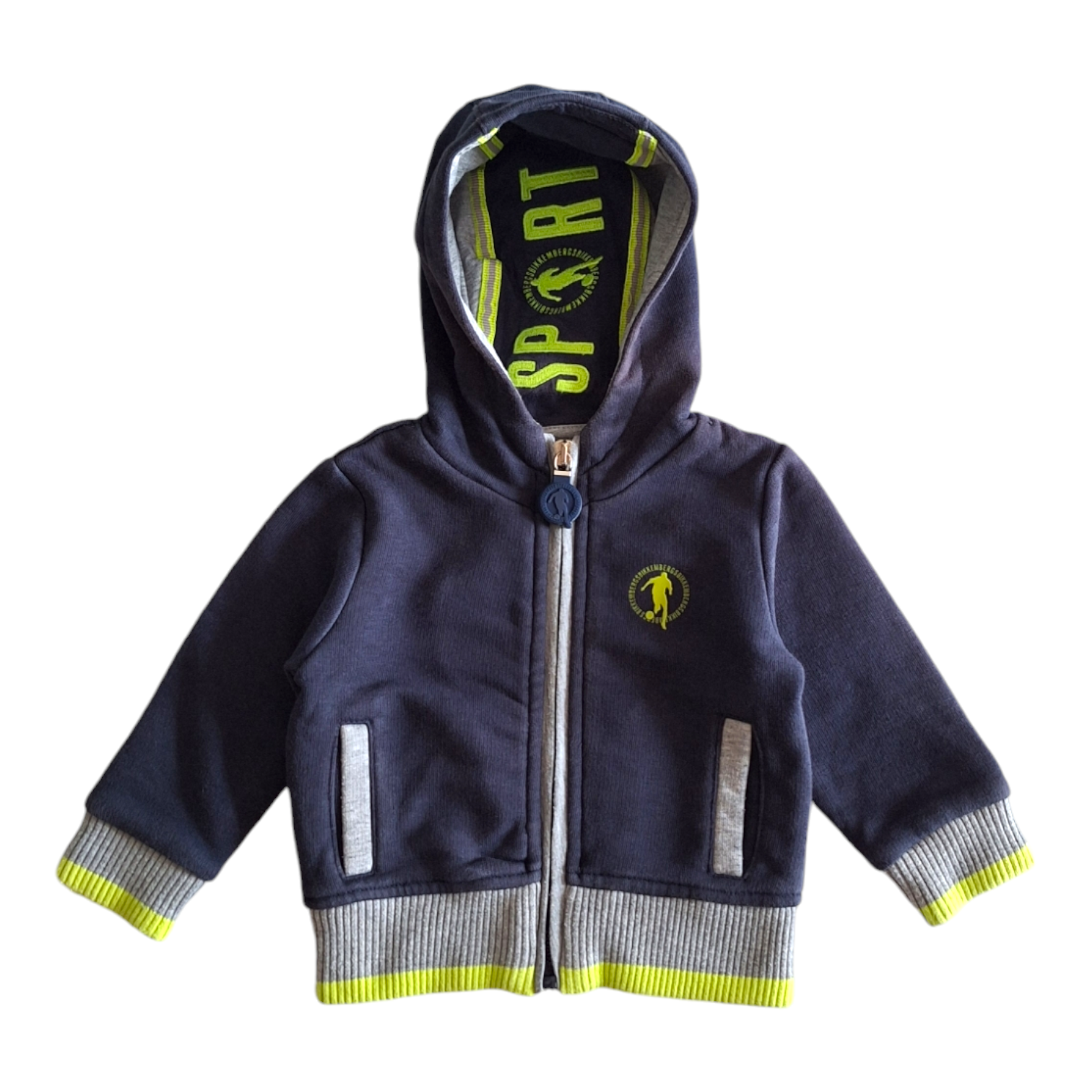 Hoodie kleurdetails - 6M