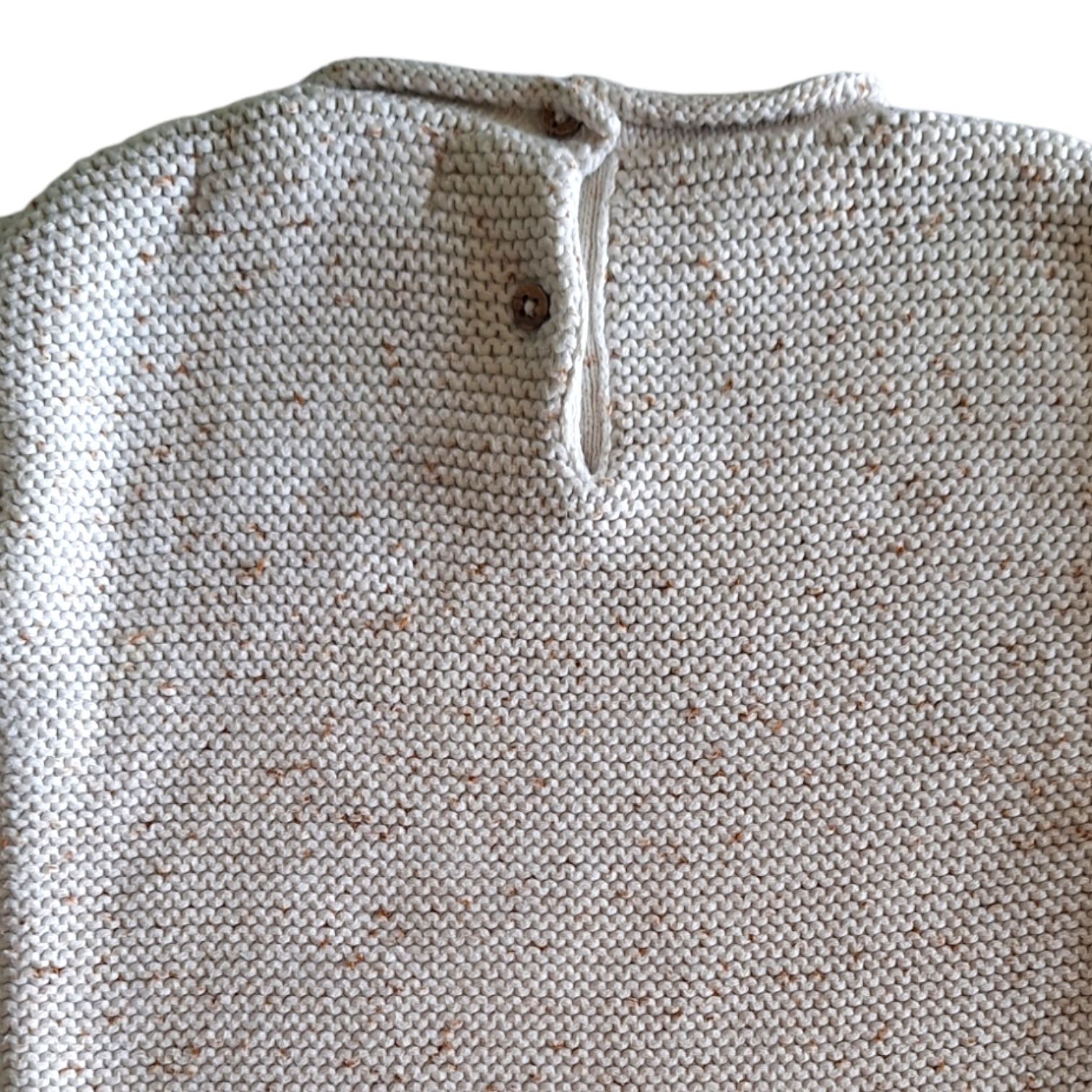 Gebreide katoenen trui melange - 62/68CM