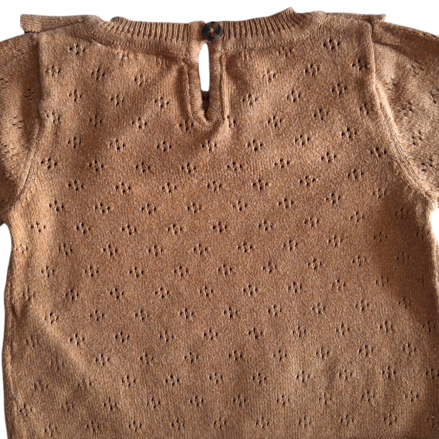 Knitted organic cotton - silk sweater - 68CM