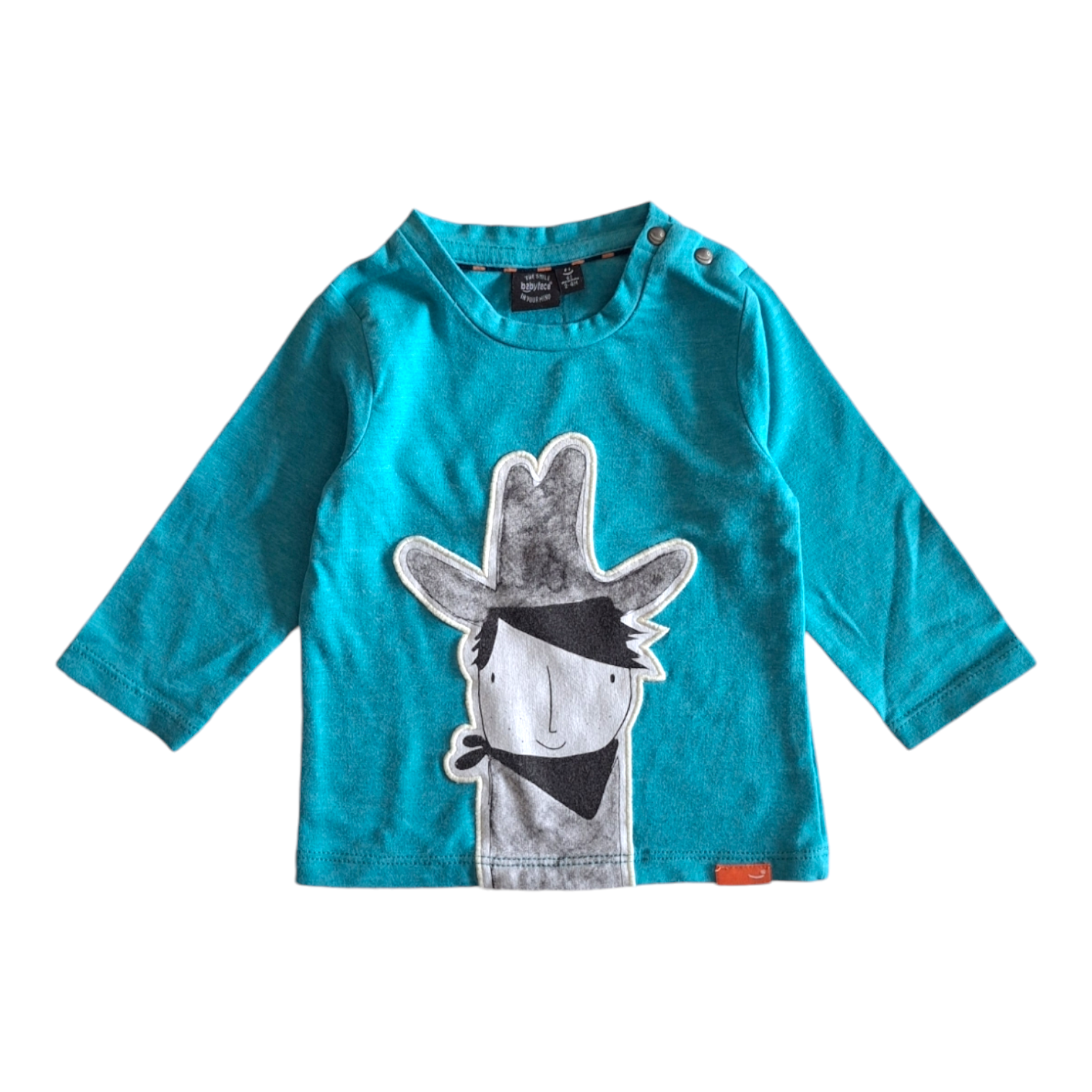 Shirt met lange mouwen en cowboy - 62CM
