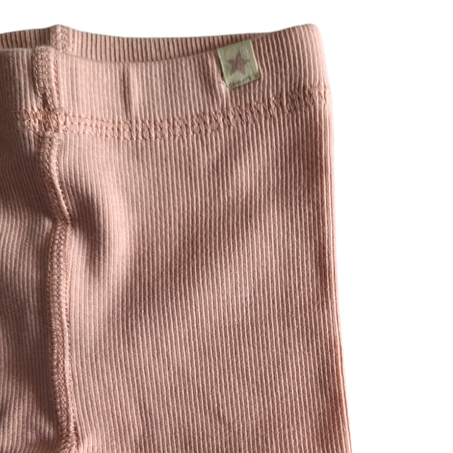 Geribbelde legging kleine ster - 1/3M