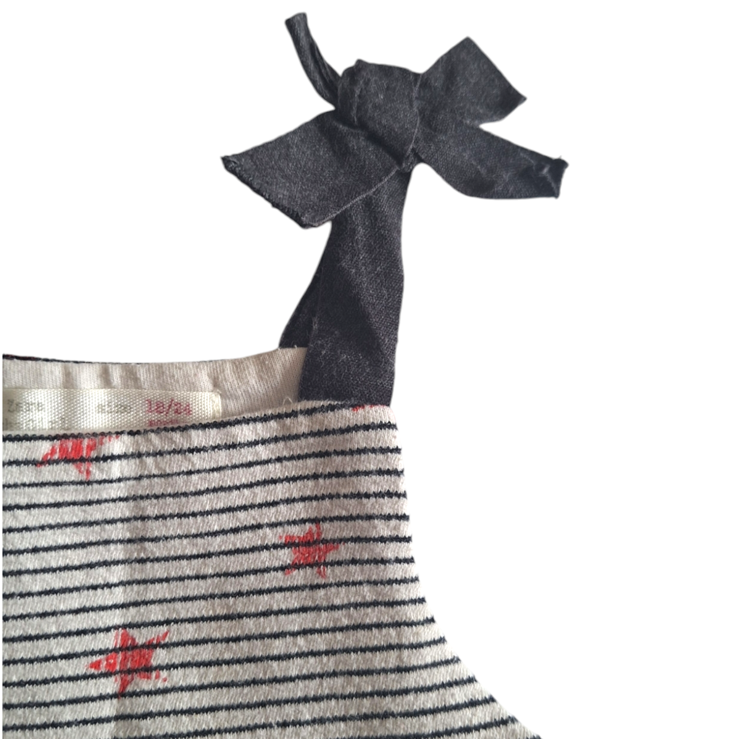 Gestreepte overall rok met zakken sterren - 92CM